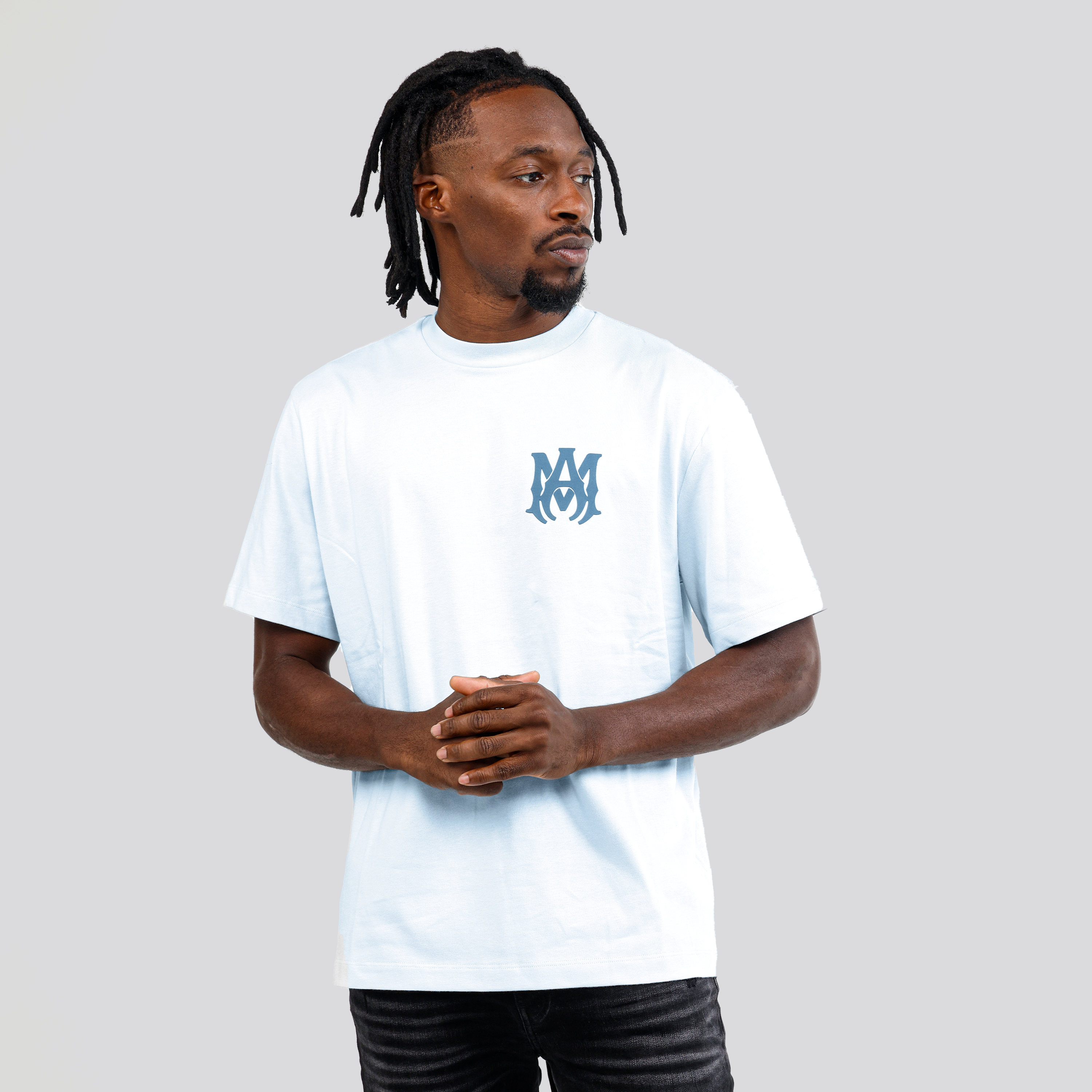 Camiseta Celeste AMIRI MA Logo
