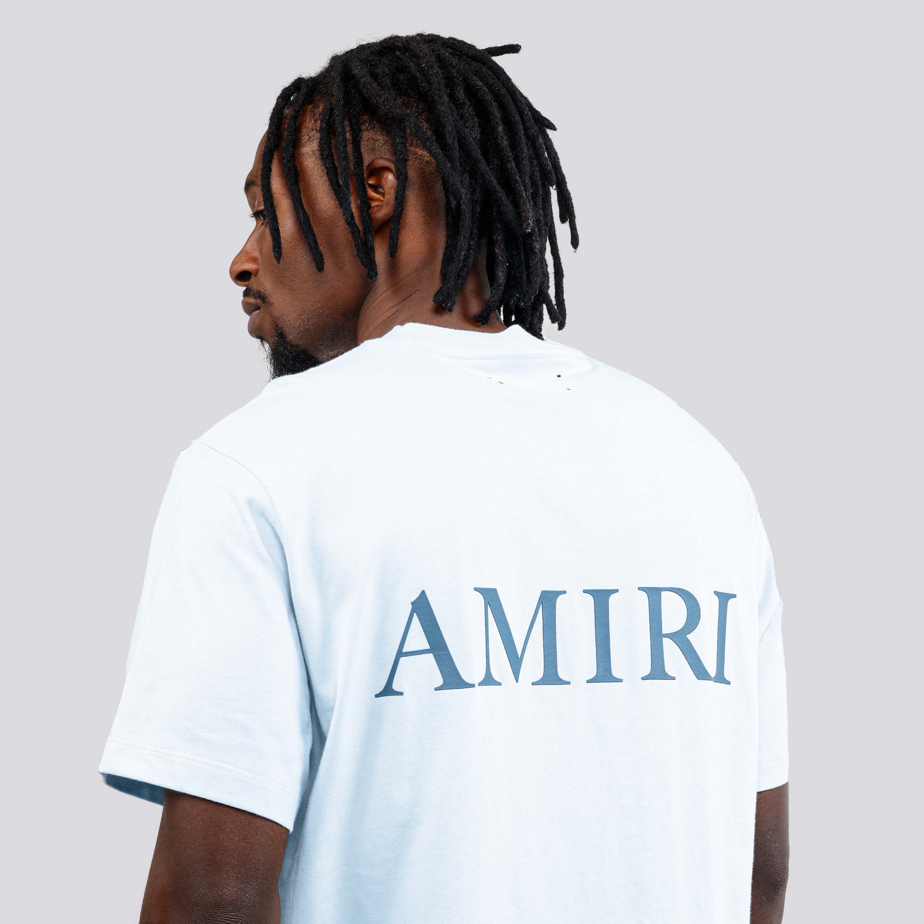 Camiseta Celeste AMIRI MA Logo