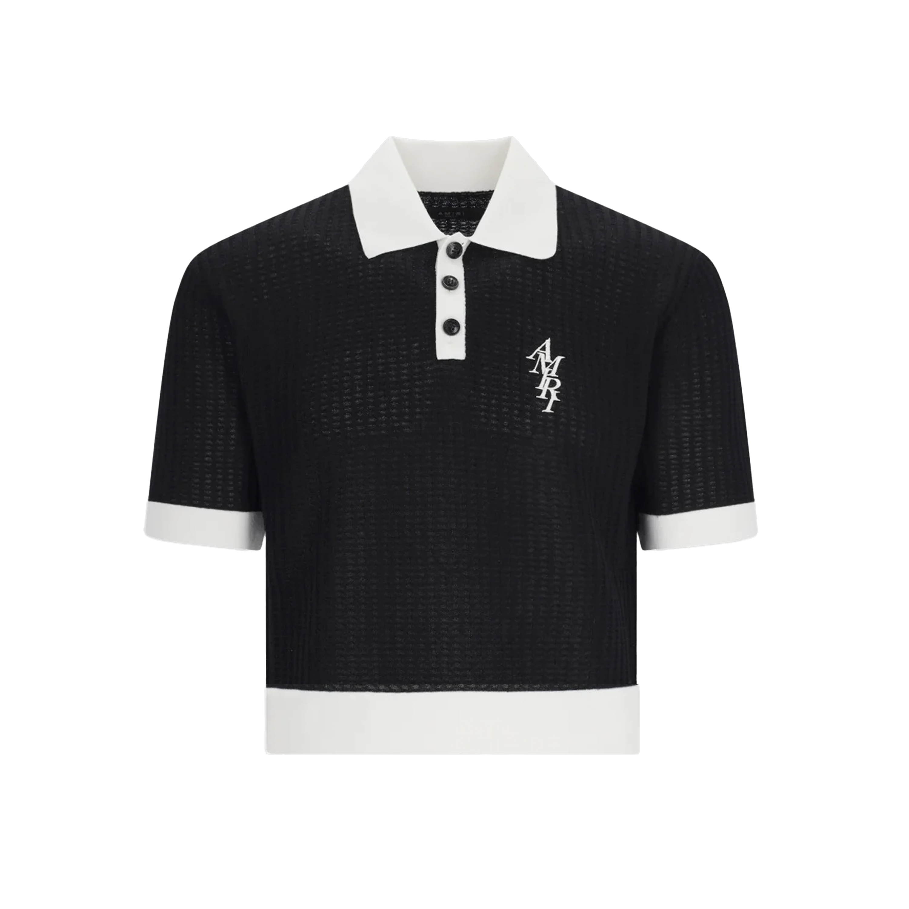 Camiseta Tipo Polo Negro AMIRI Amiri Knit