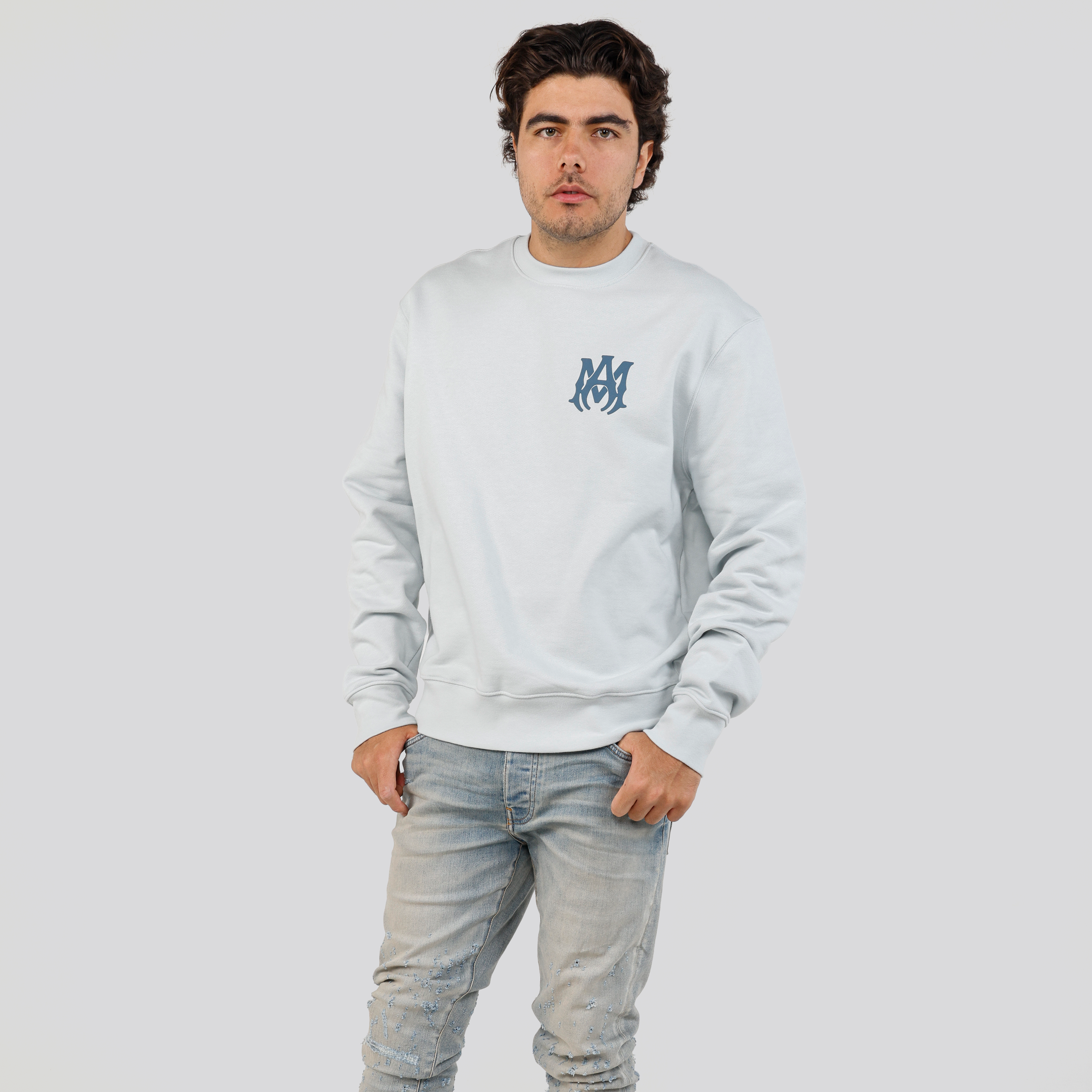 Buzo Blanco AMIRI MA Logo