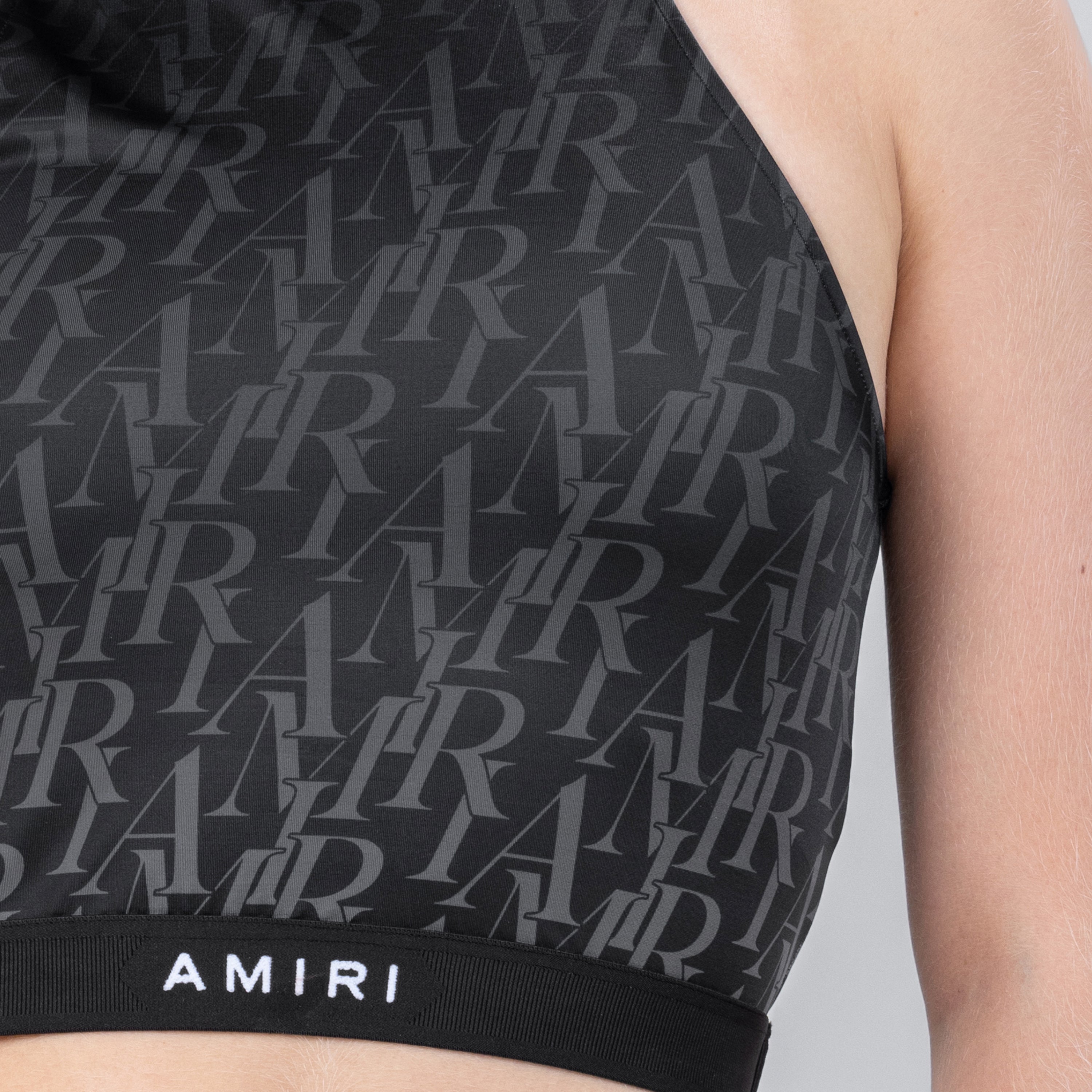 Top Negro AMIRI Burnout Mock Neck