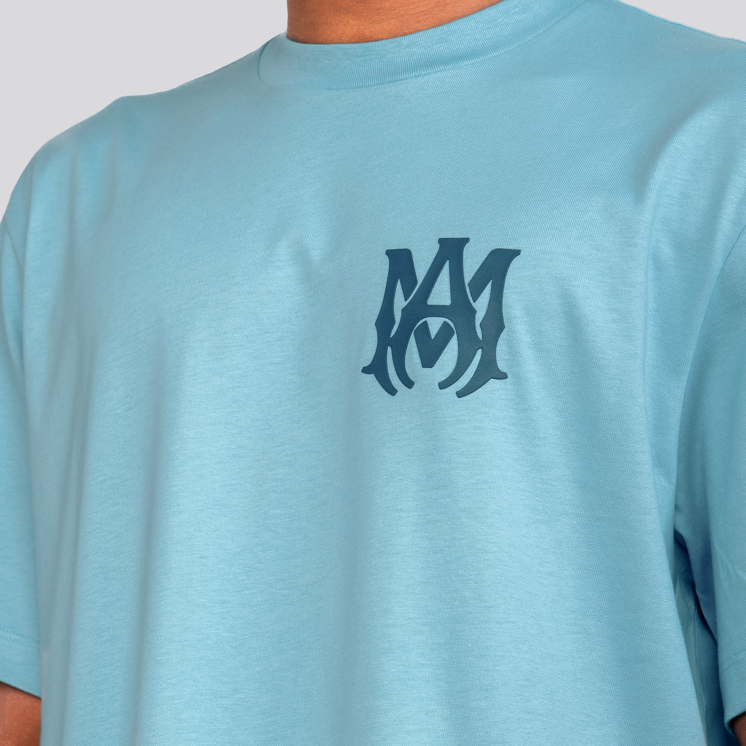 Camiseta Celeste AMIRI MA Logo