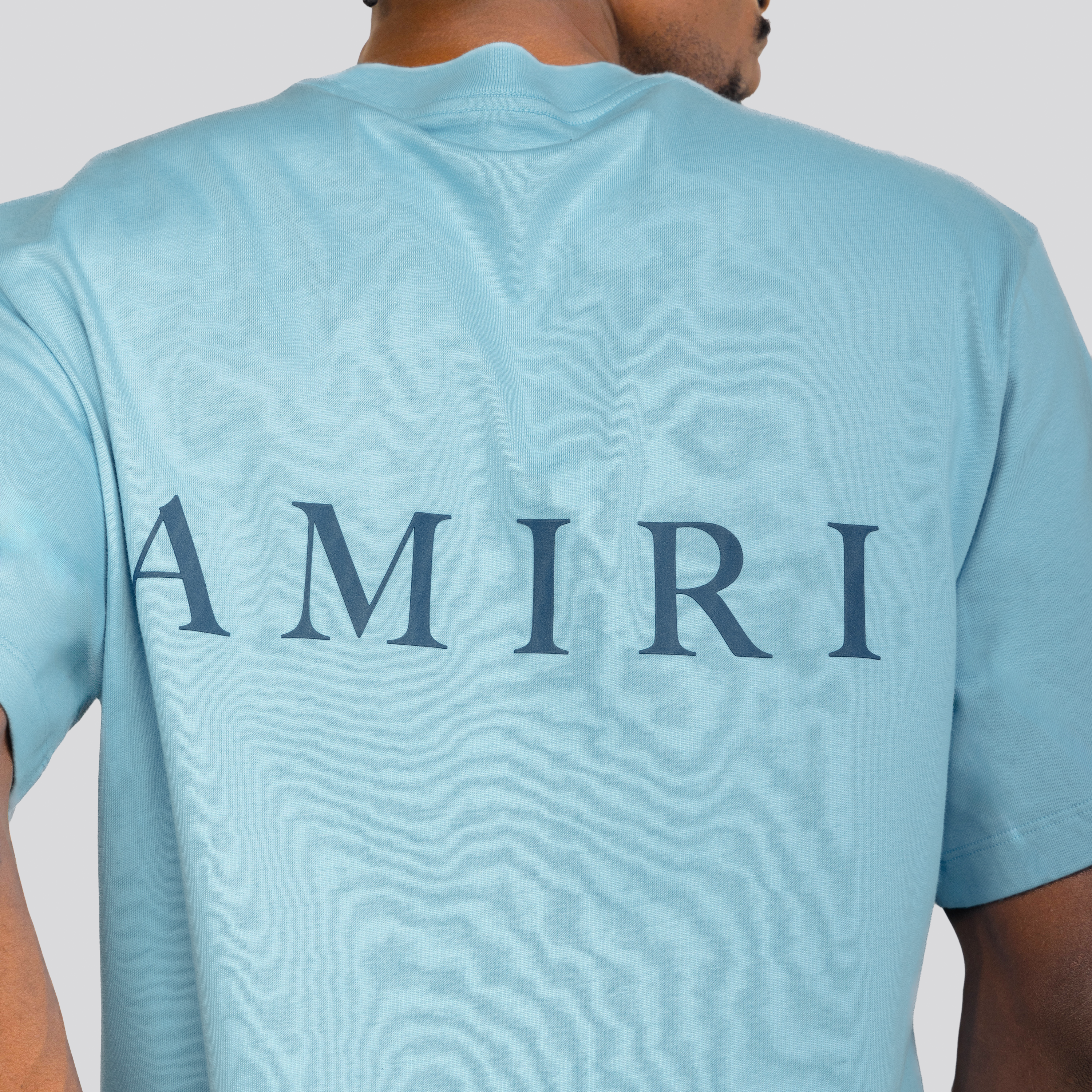 Camiseta Celeste AMIRI MA Logo