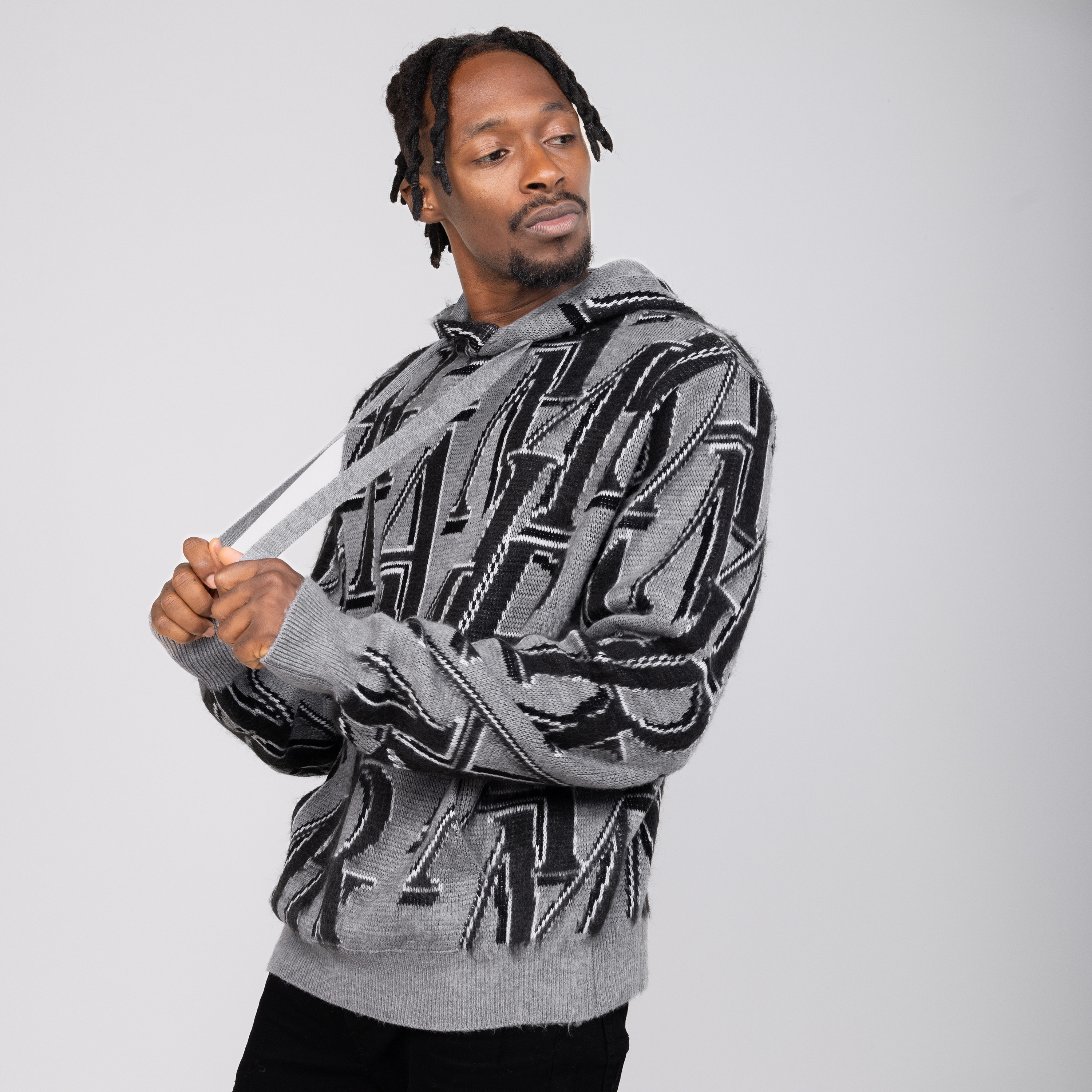 Buzo Tipo Hoodie Gris AMIRI Repeat