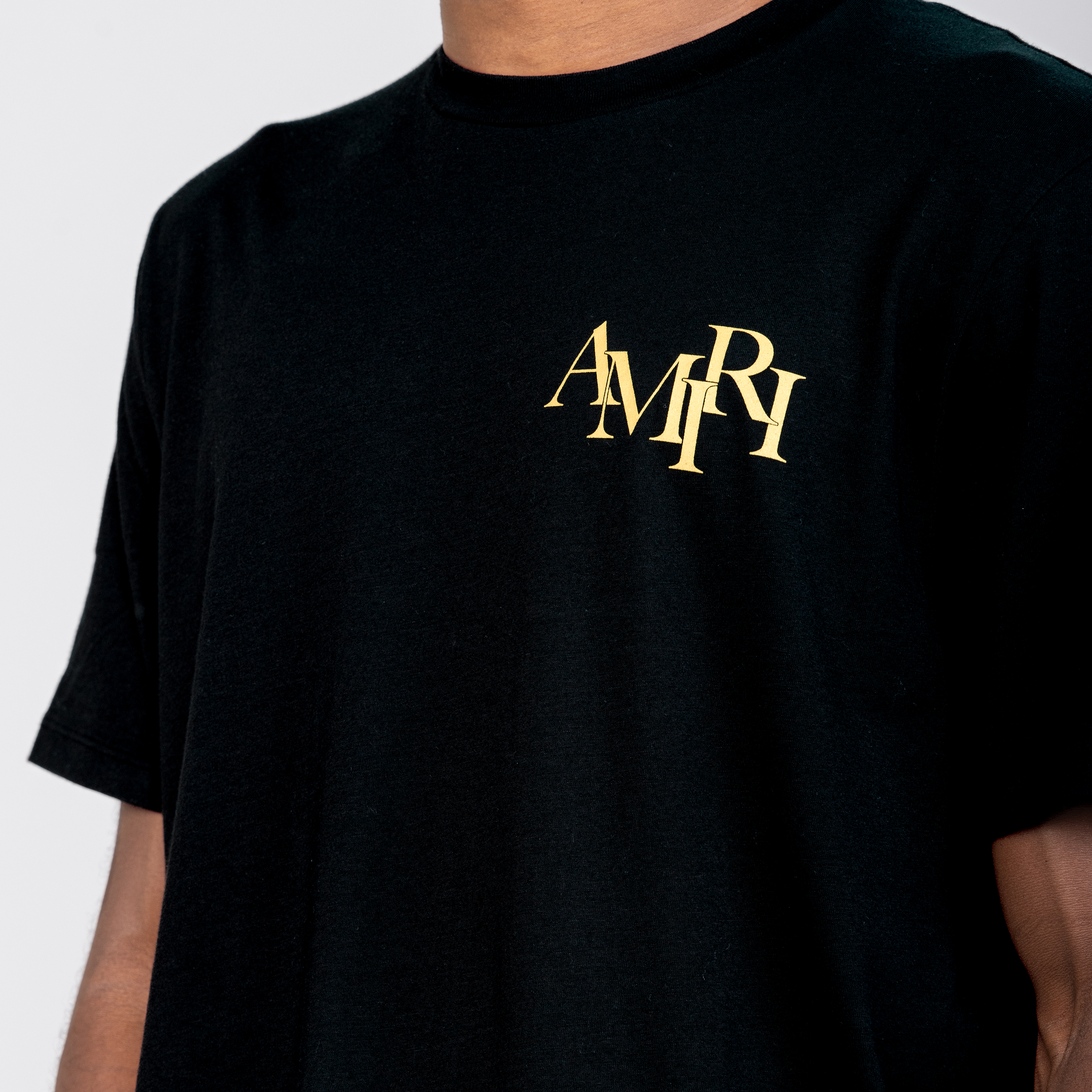 Camiseta Negra AMIRI Crystal Champagne