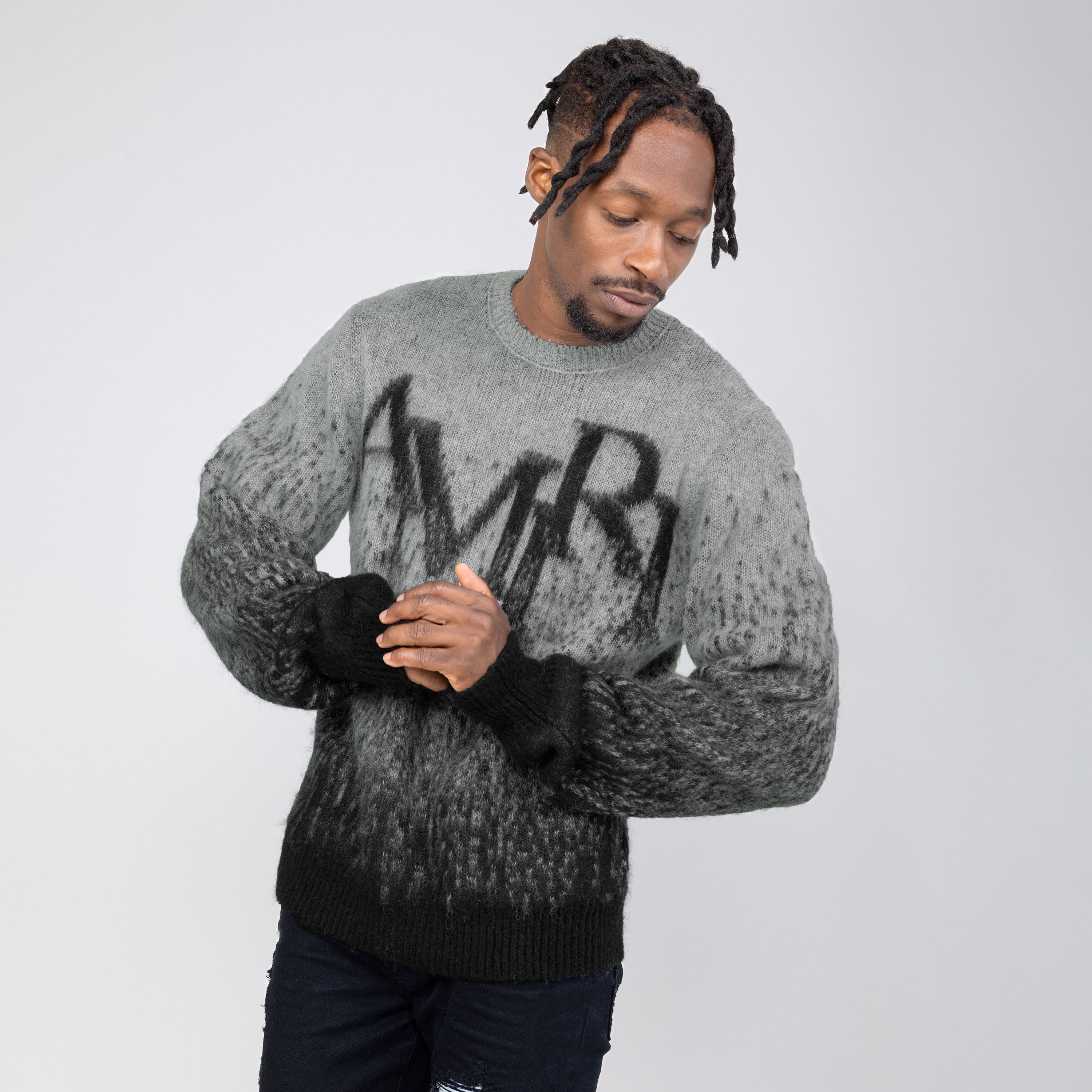 Suéter Gris AMIRI Staggered Gradiant