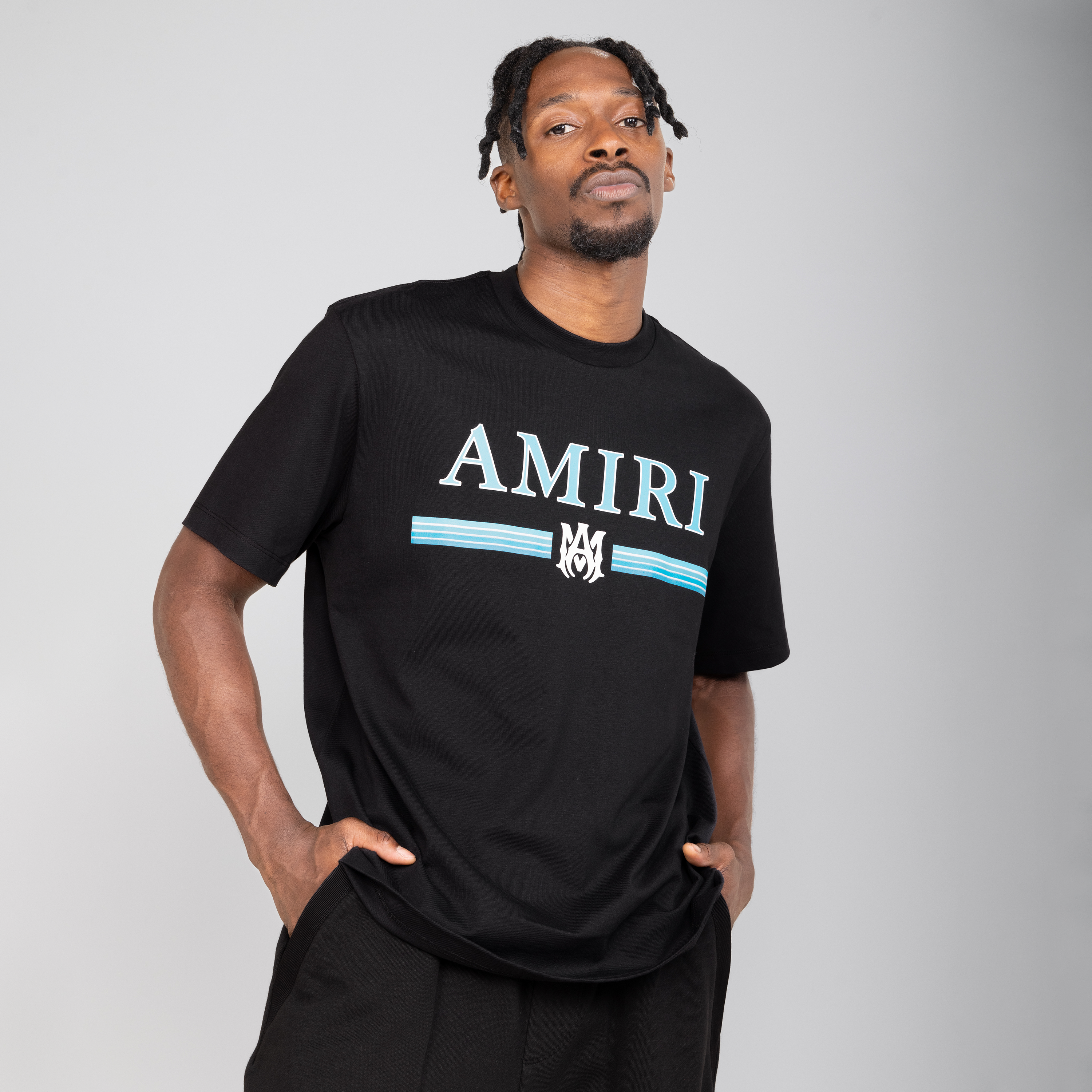 Camiseta Negra AMIRI MA Bar