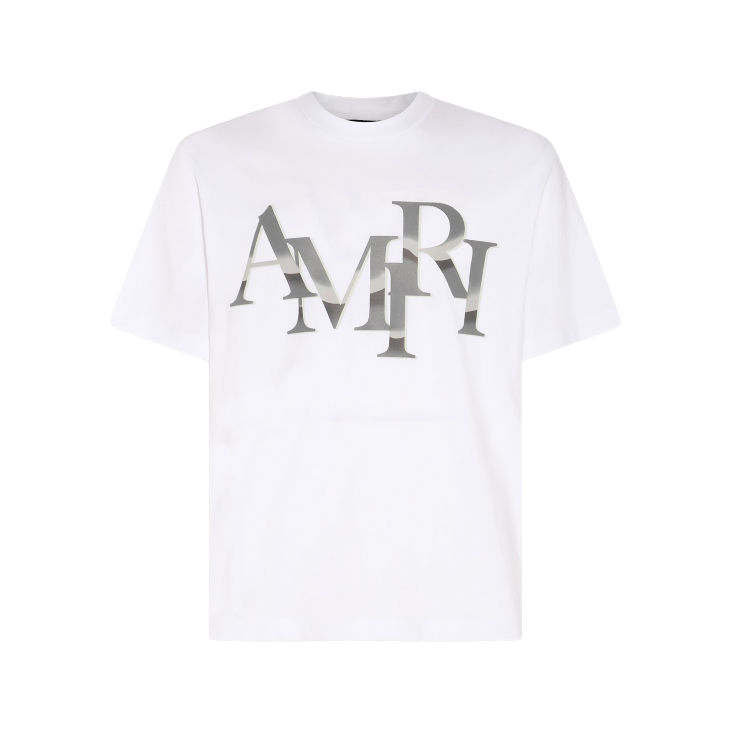 Camiseta Blanca AMIRI Staggered Chrome