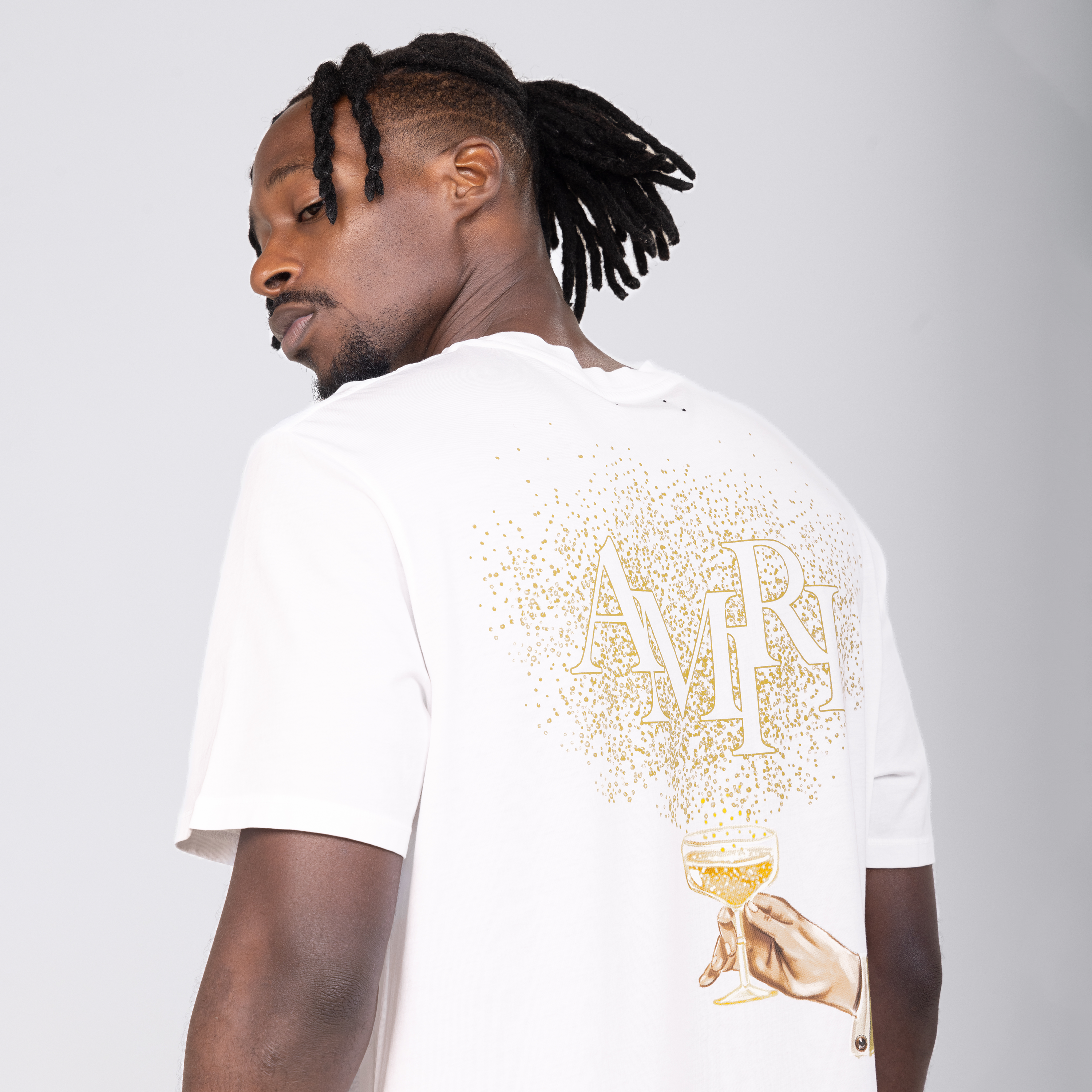 Camiseta Blanca AMIRI Champagne