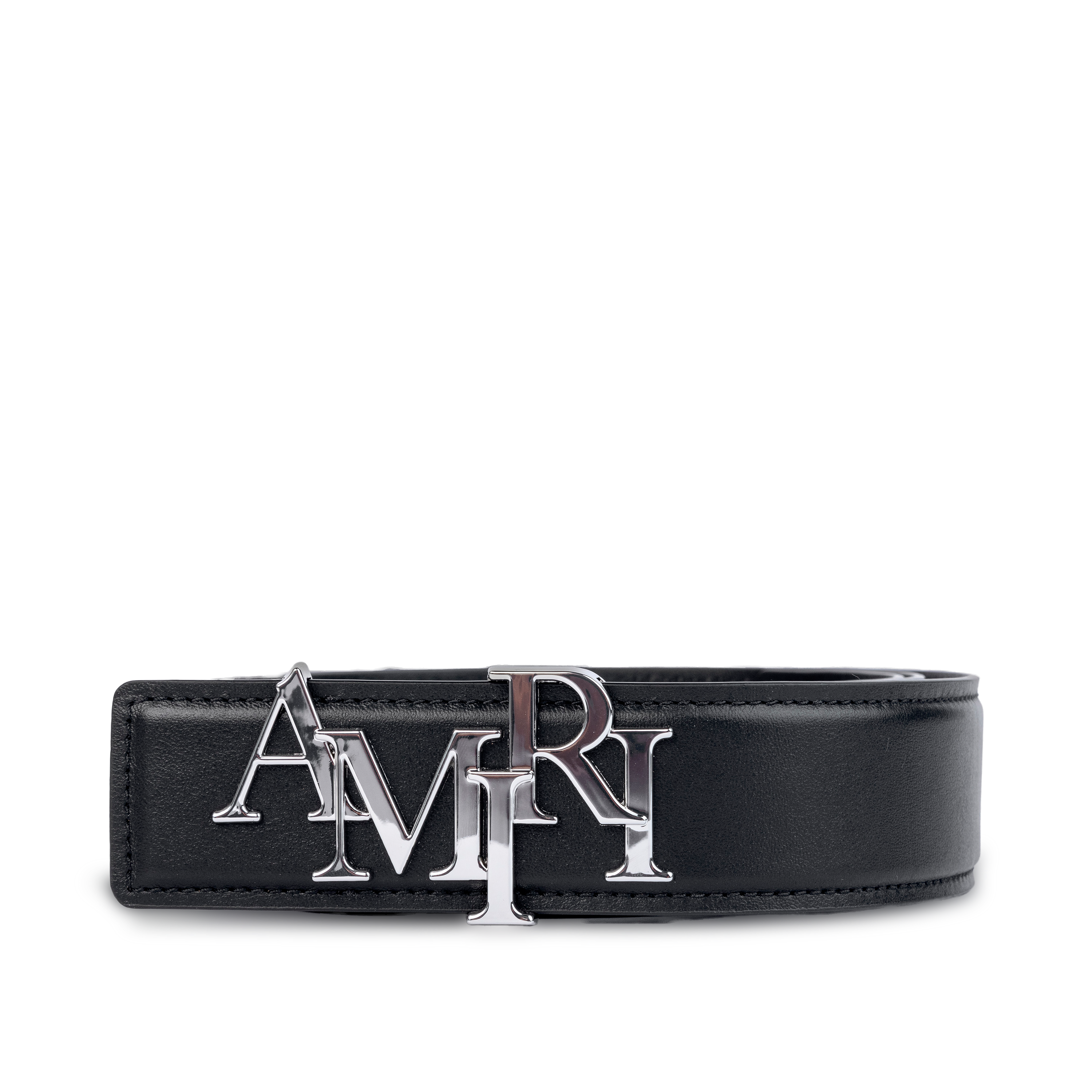 Cinturón Negro AMIRI 4 Cm Staggered