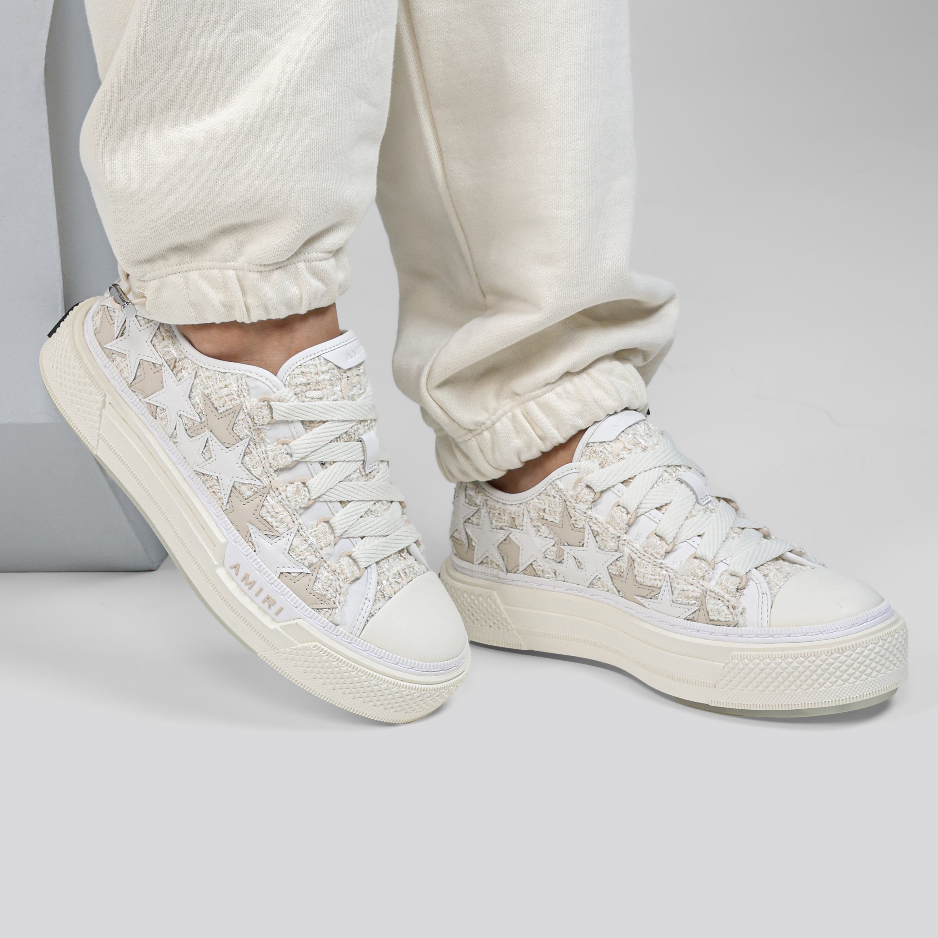 Sneakers Beige AMIRI Stars Court Low