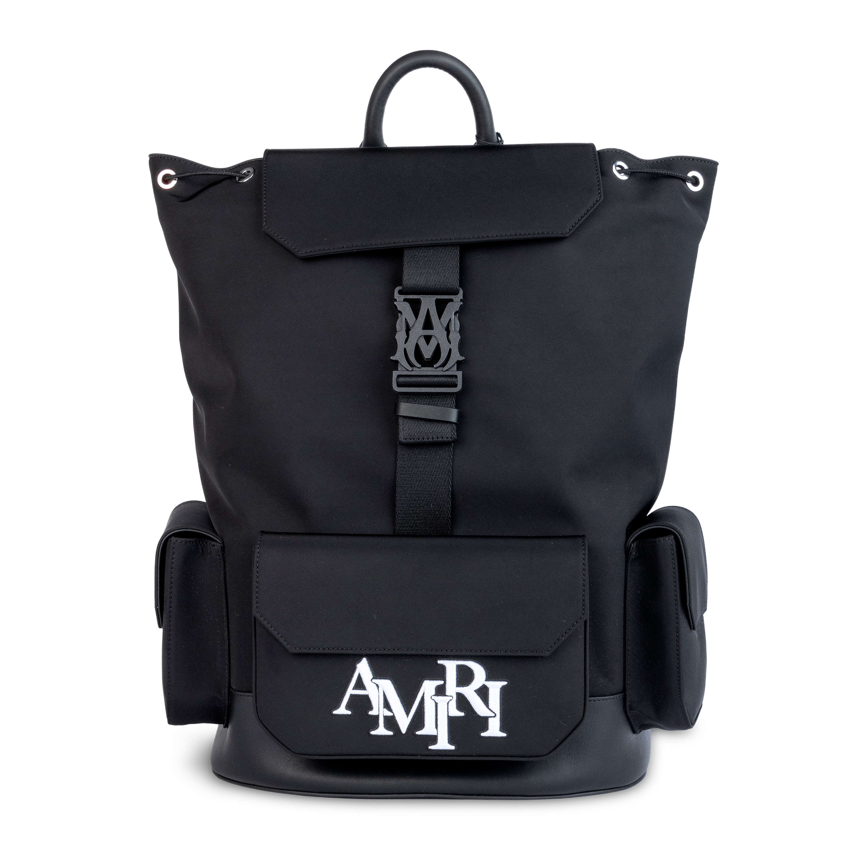 Mochila Negra AMIRI Staggered Logo