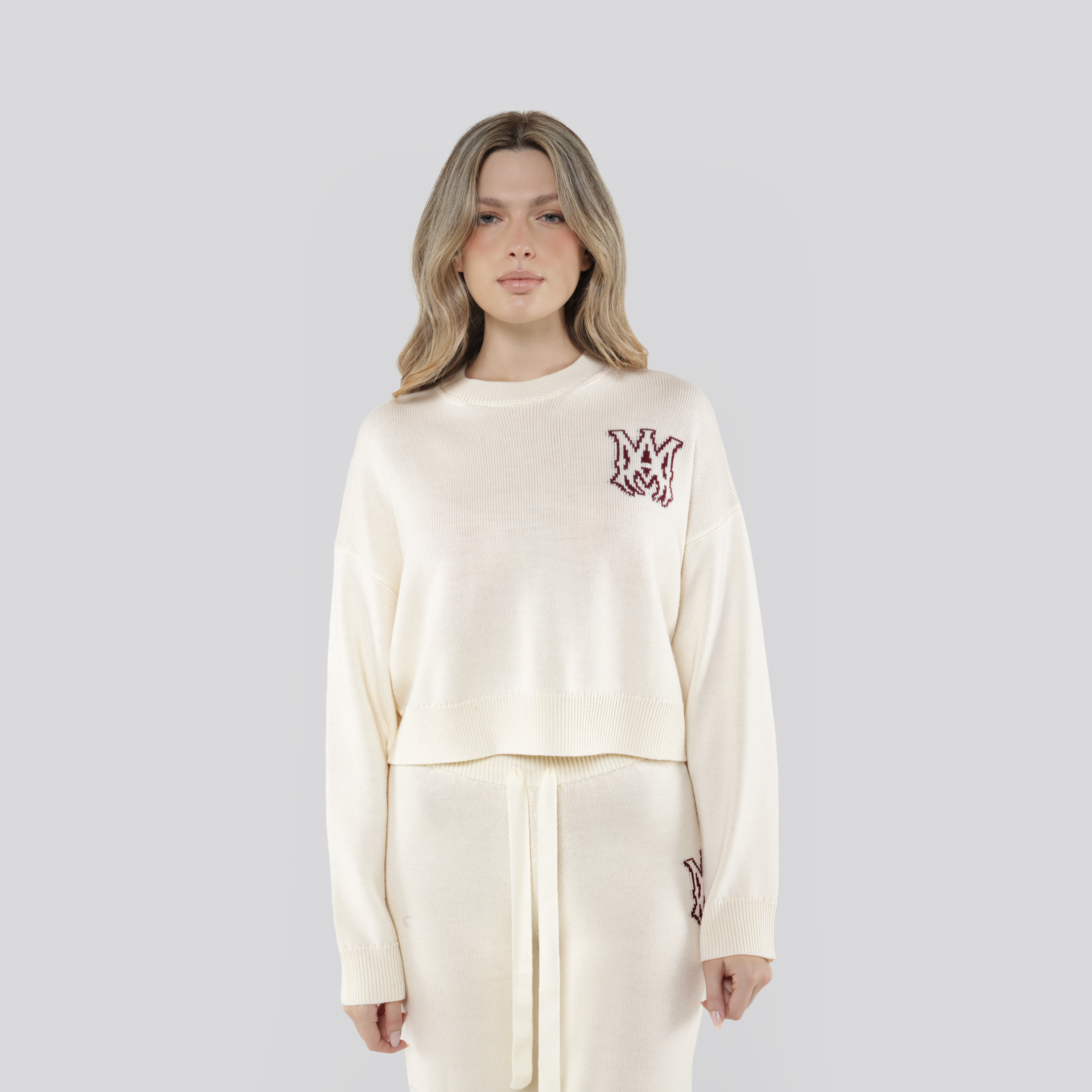 Buzo Beige AMIRI MA Logo