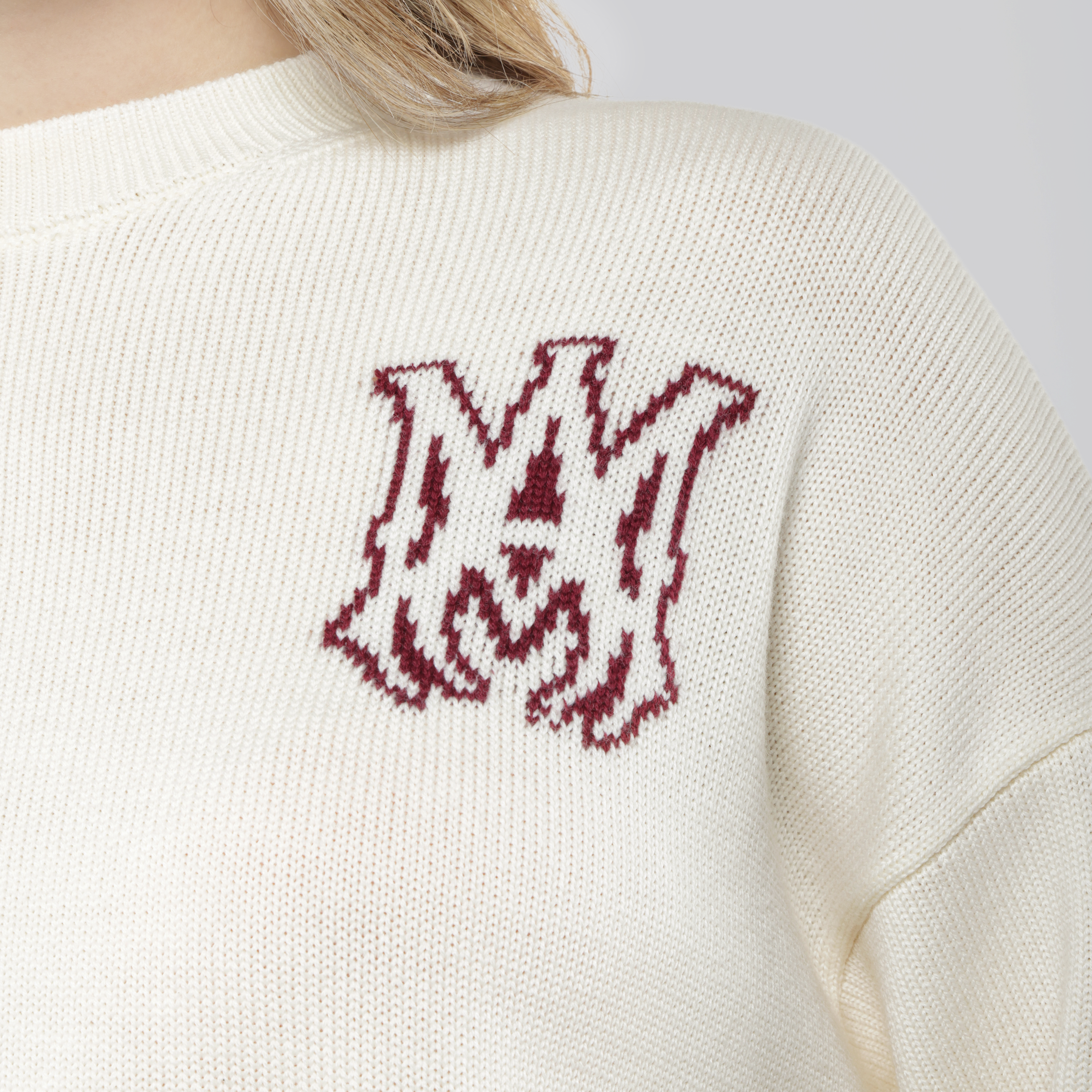 Buzo Beige AMIRI MA Logo