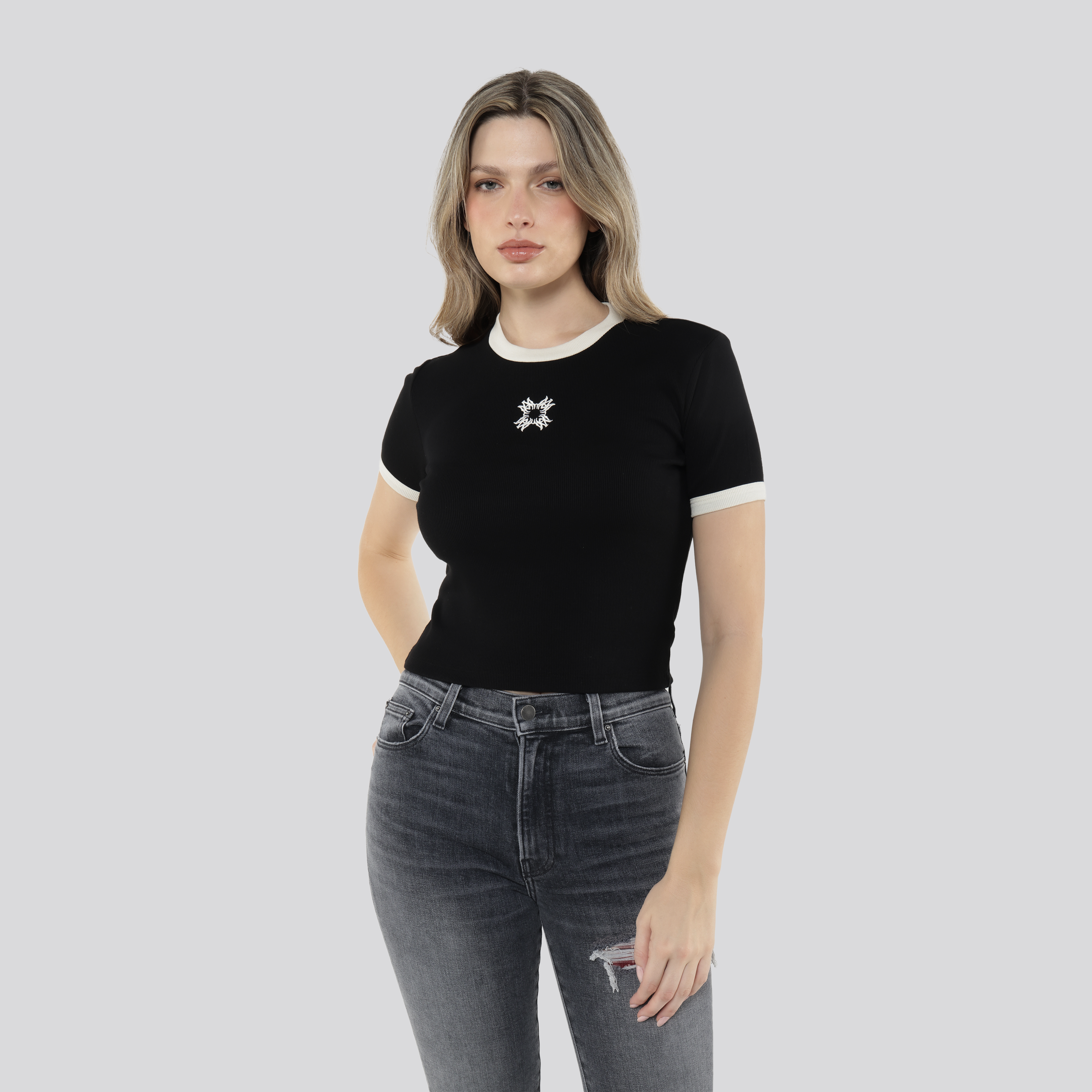 Camiseta Negra AMIRI MA Quad Baby