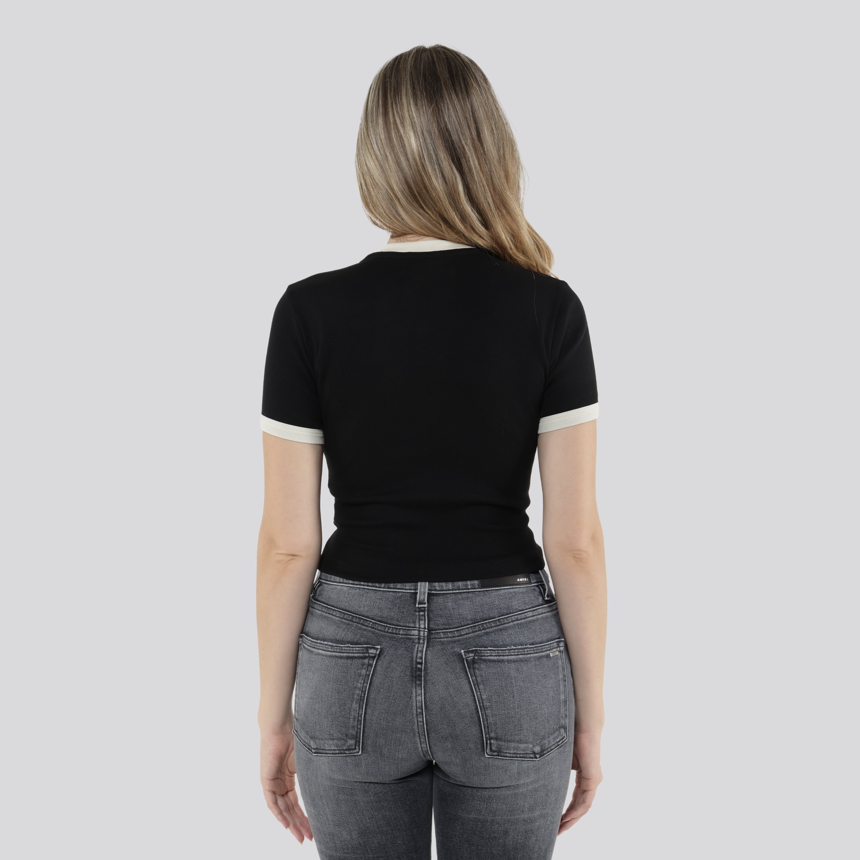 Camiseta Negra AMIRI MA Quad Baby