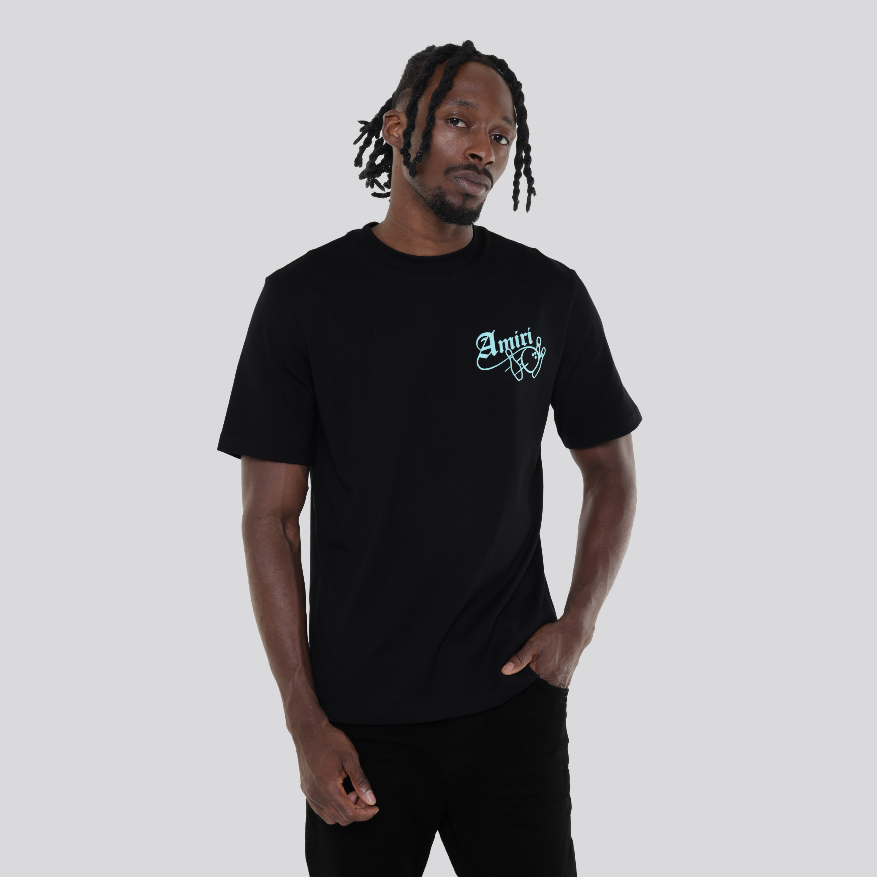 Camiseta Negra AMIRI Bowling