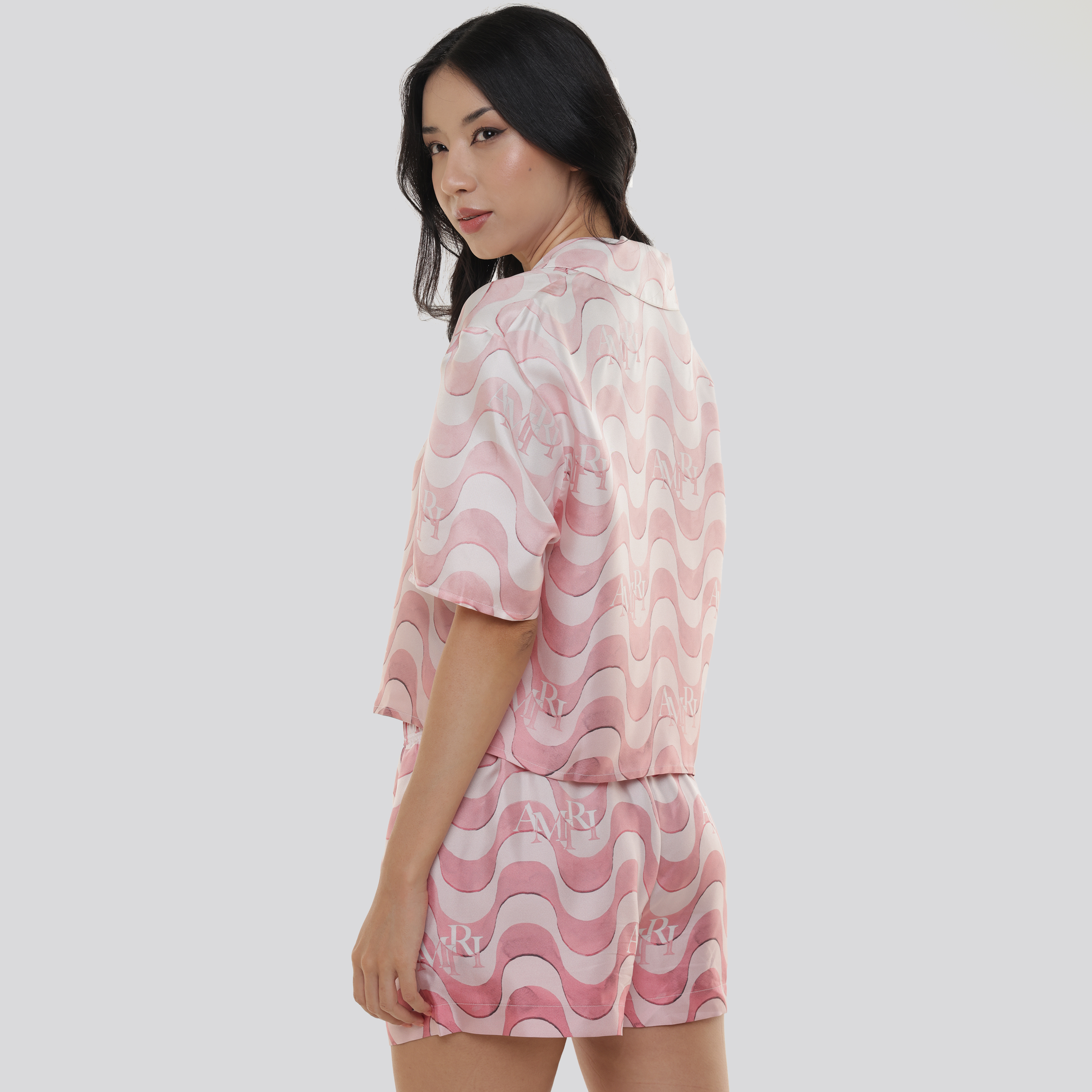 Camisa Rosada AMIRI Staggered Wave