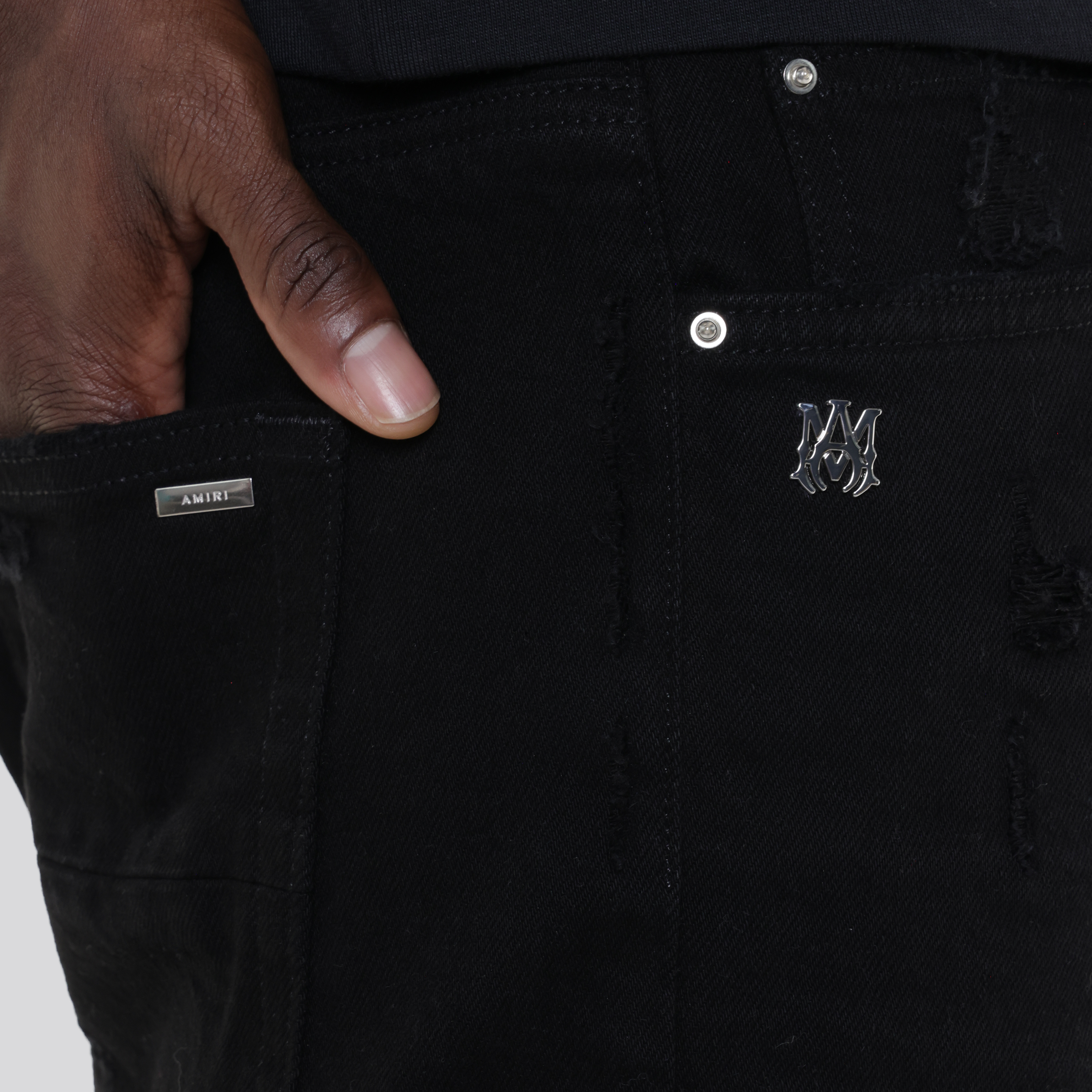 Jeans Negro AMIRI MA Plaque