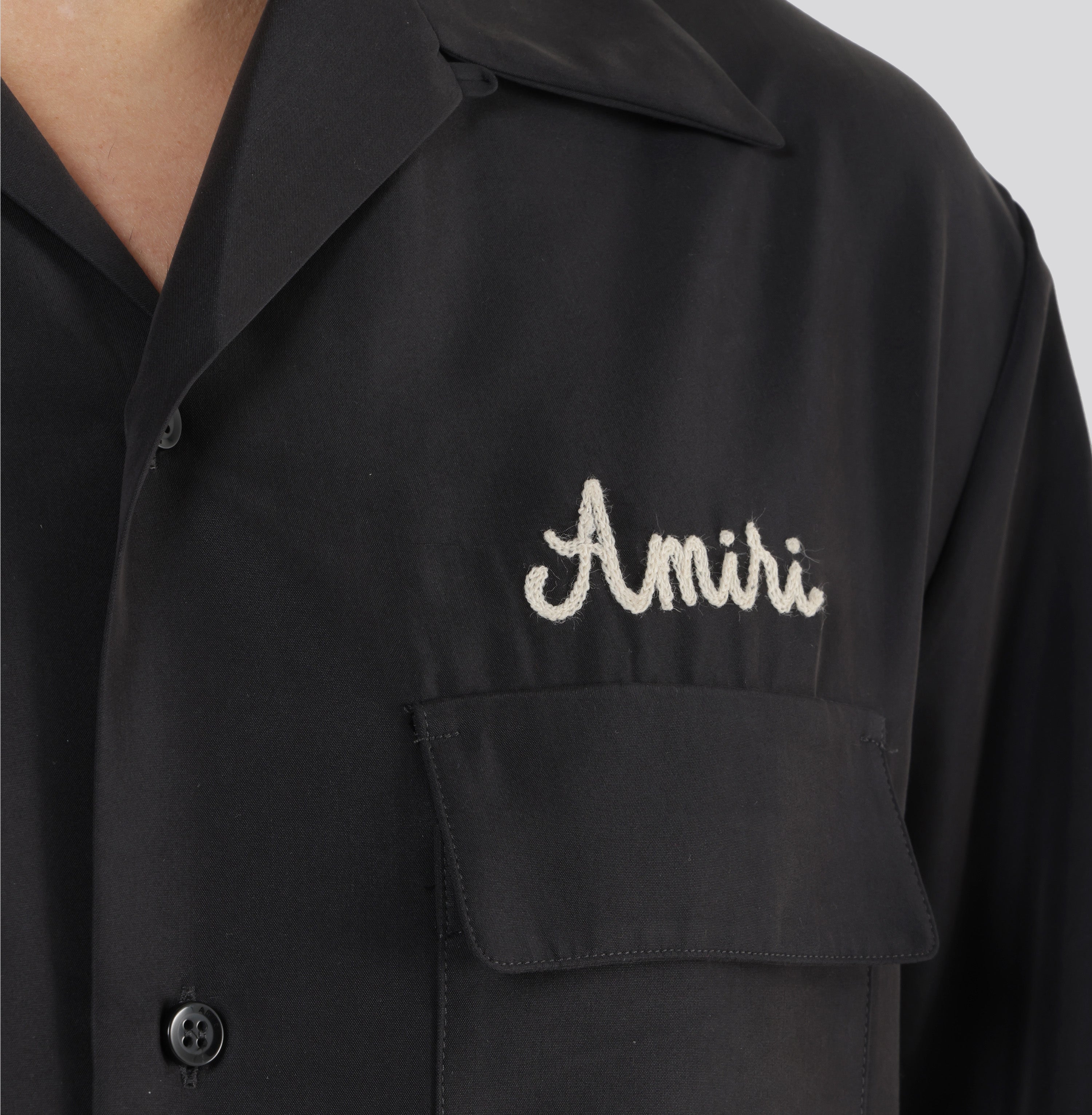 Camisa Negra AMIRI Jazz Wolf Camp