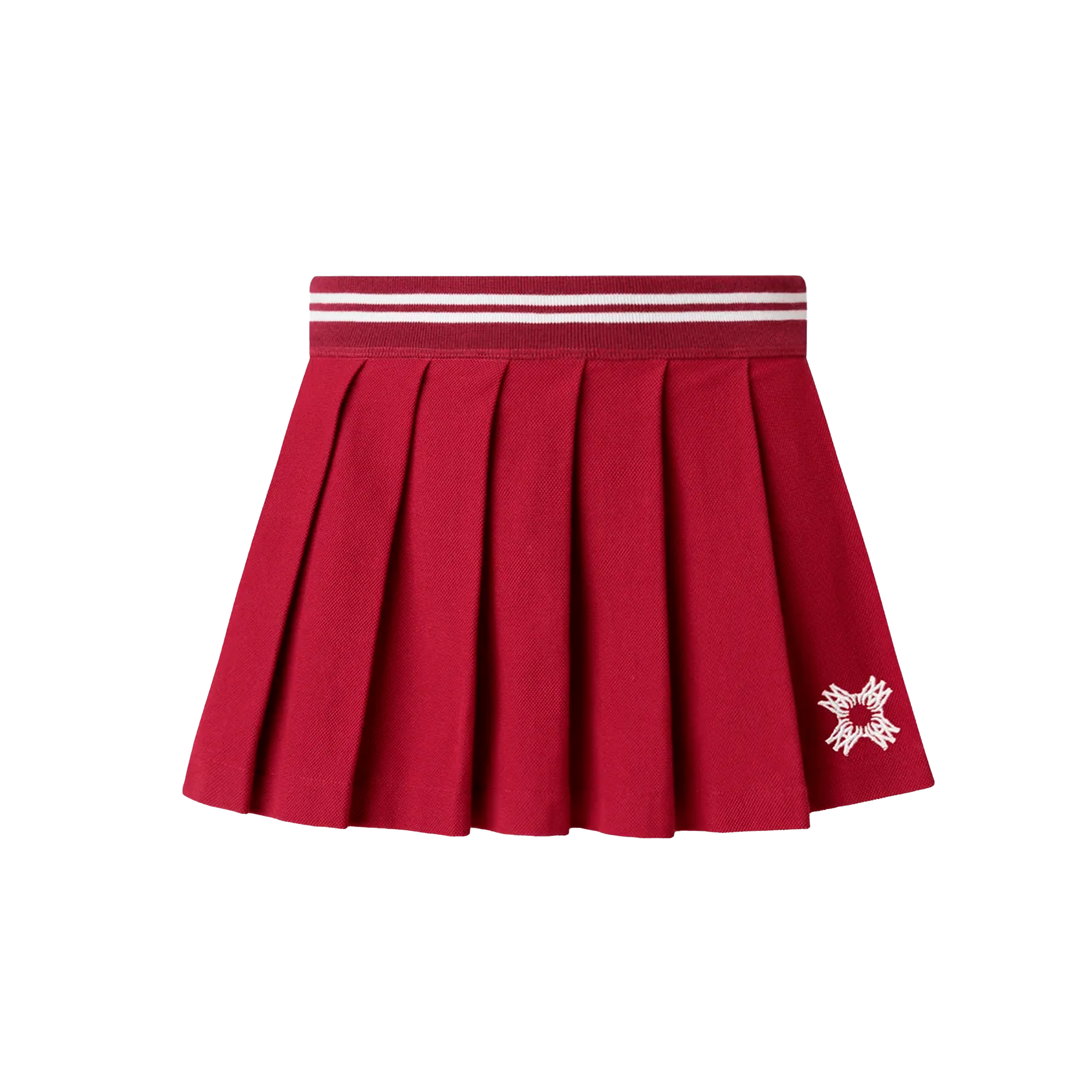 Falda Roja AMIRI MA Quad Pleated