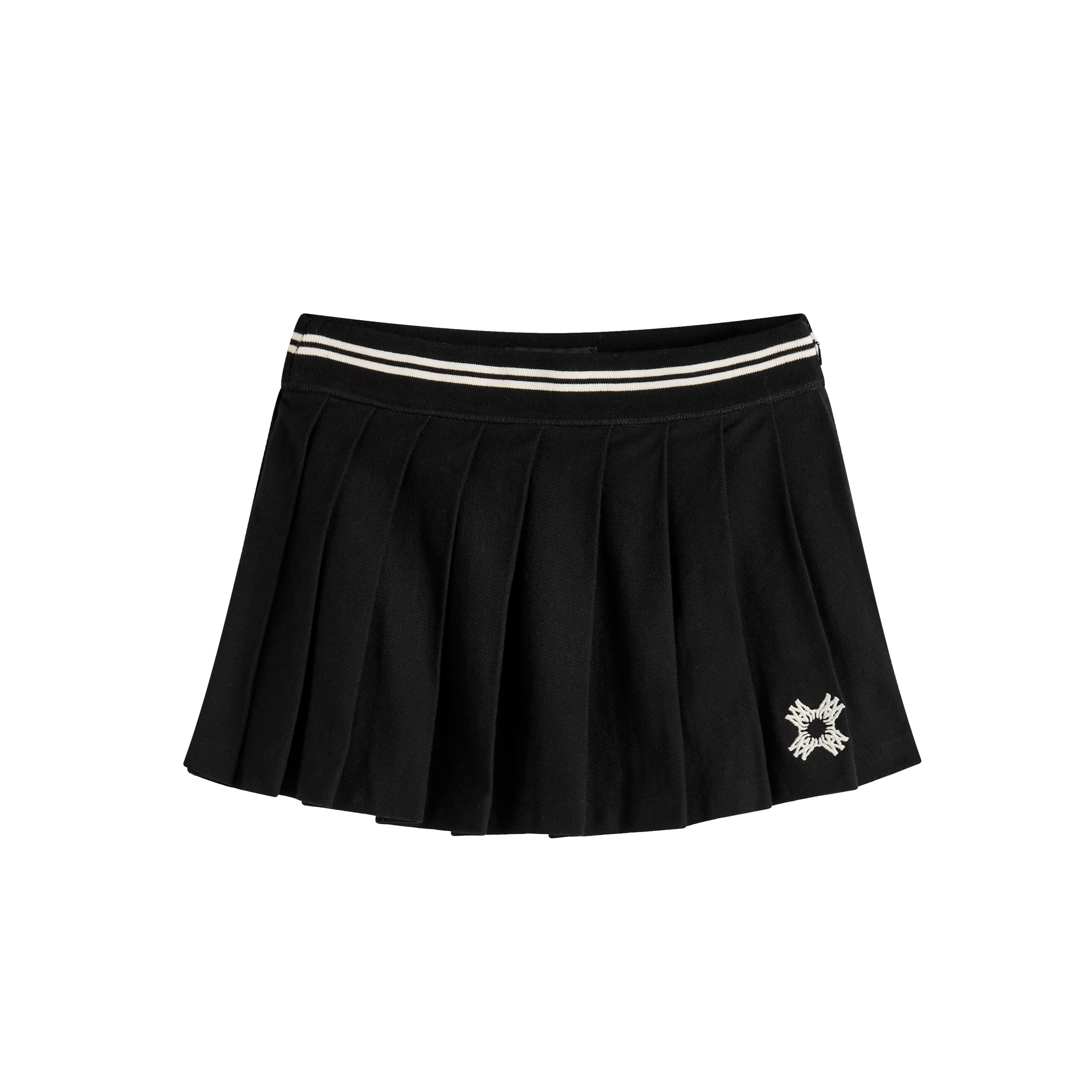 Falda Negra AMIRI MA Quad Pleated