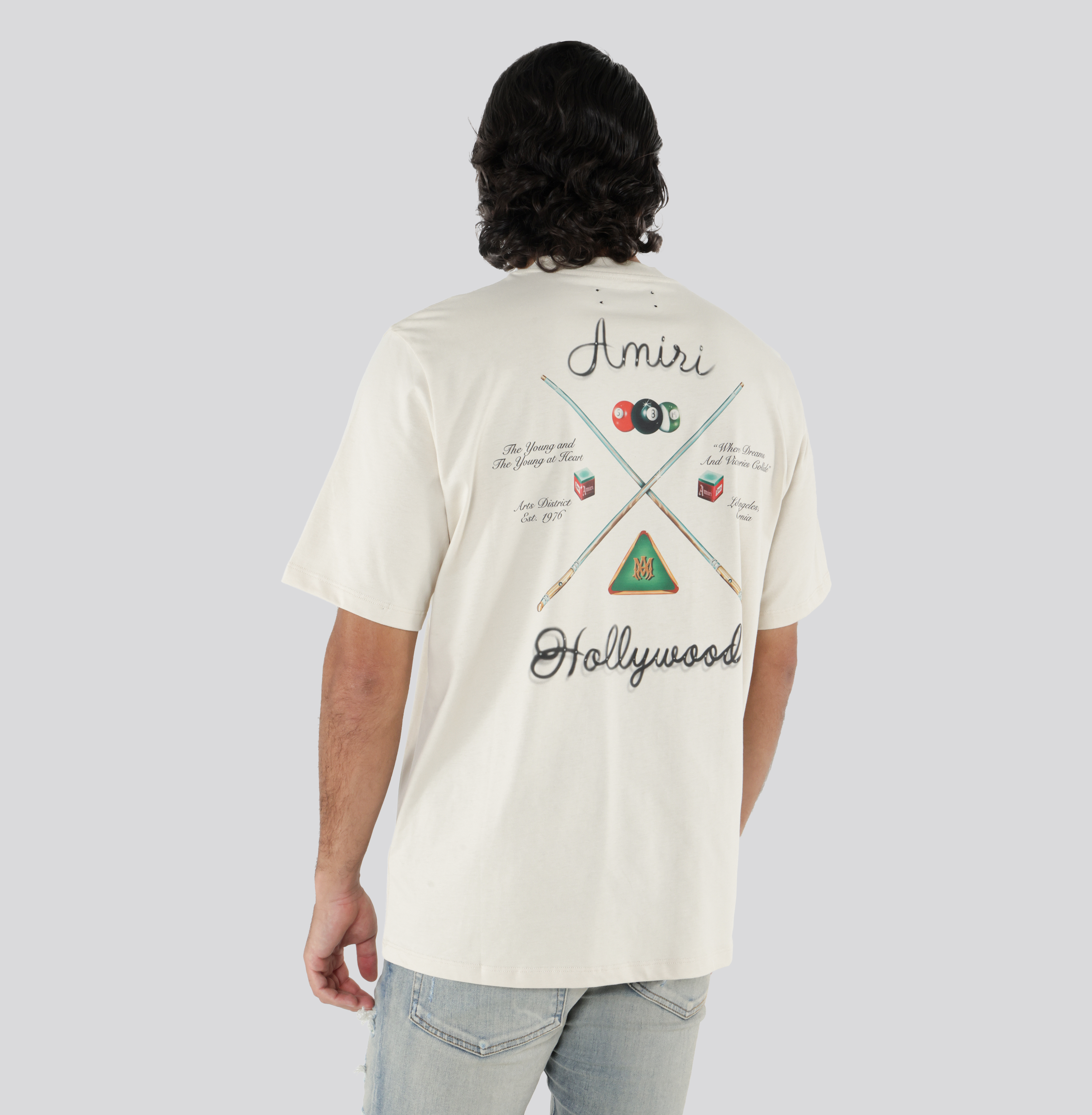 Camiseta Beige AMIRI Pool Cue