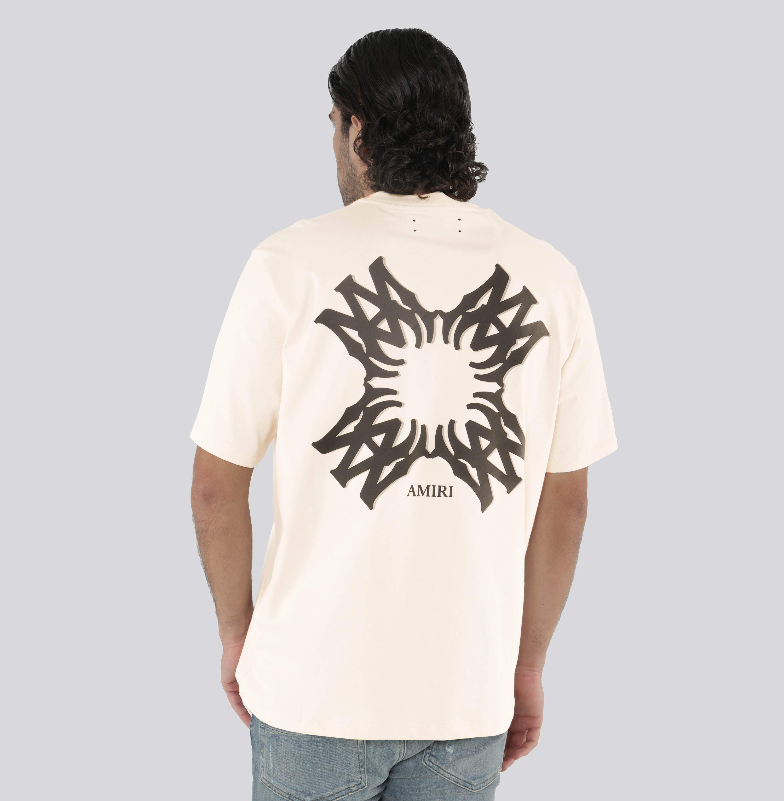 Camiseta Beige AMIRI MA Quad