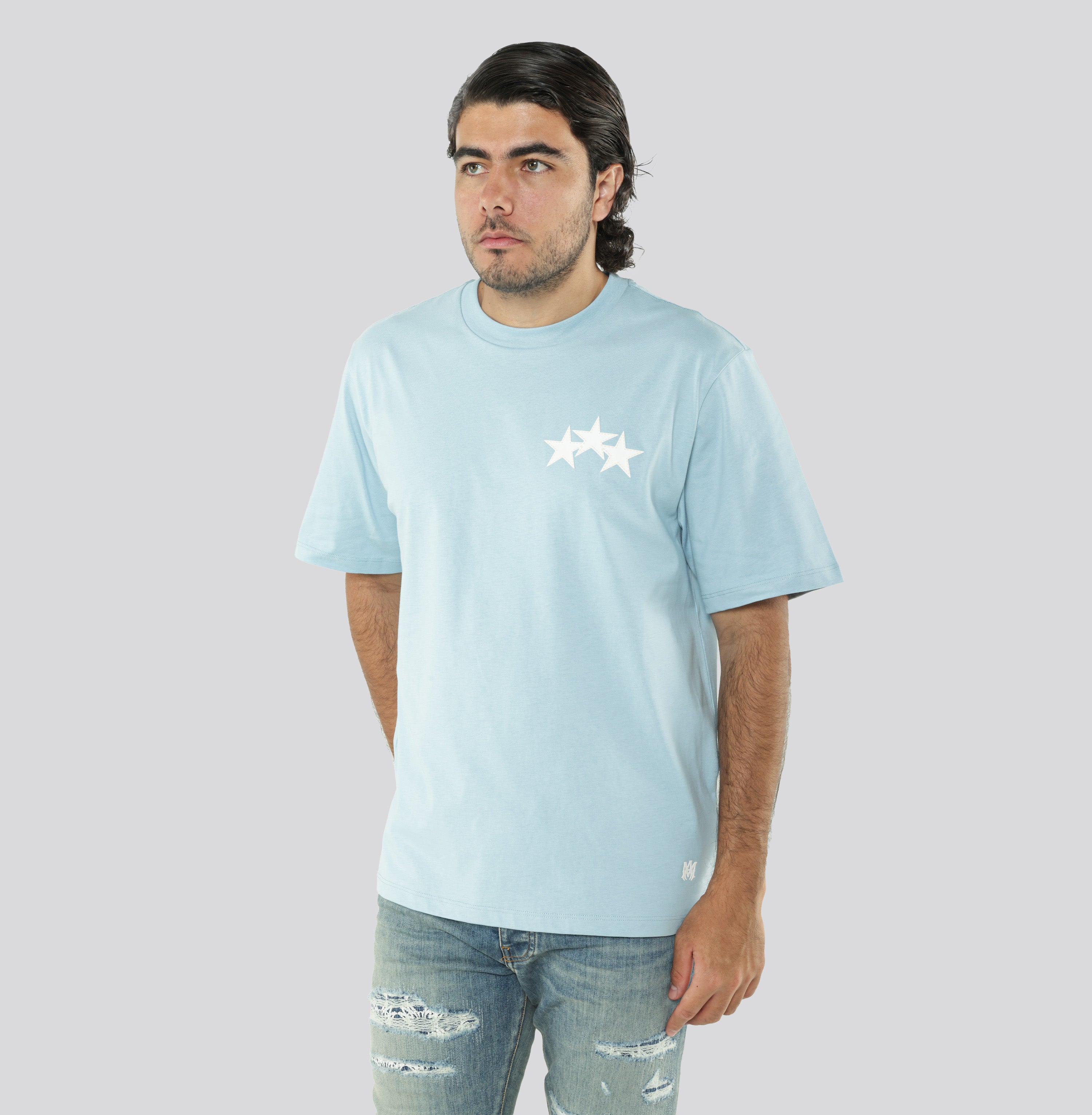 Camiseta Celeste AMIRI Three Star