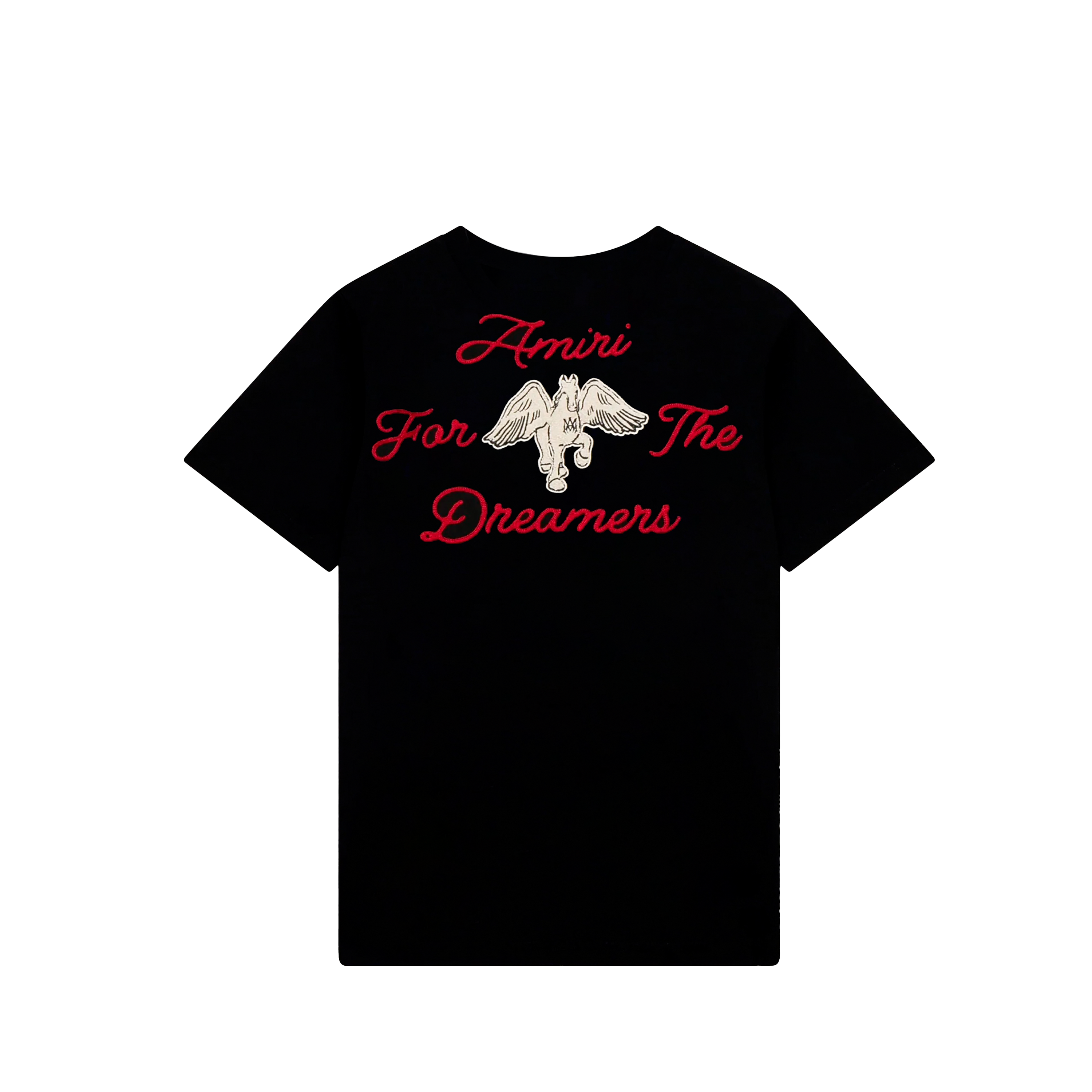 Camiseta Negra AMIRI Embroidered Dreamers