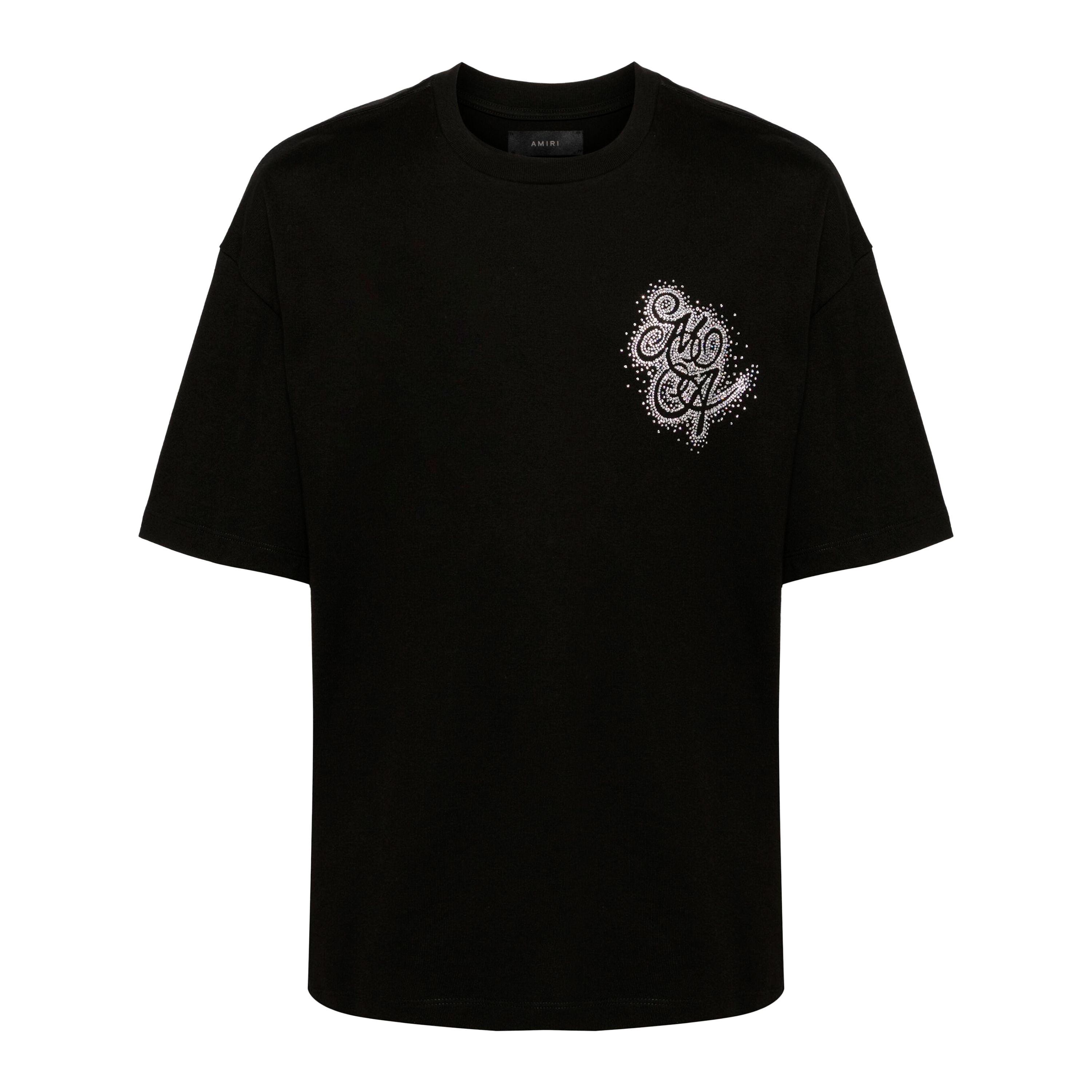 Camiseta Negra AMIRI Crystal Burst MA Swirl O/S