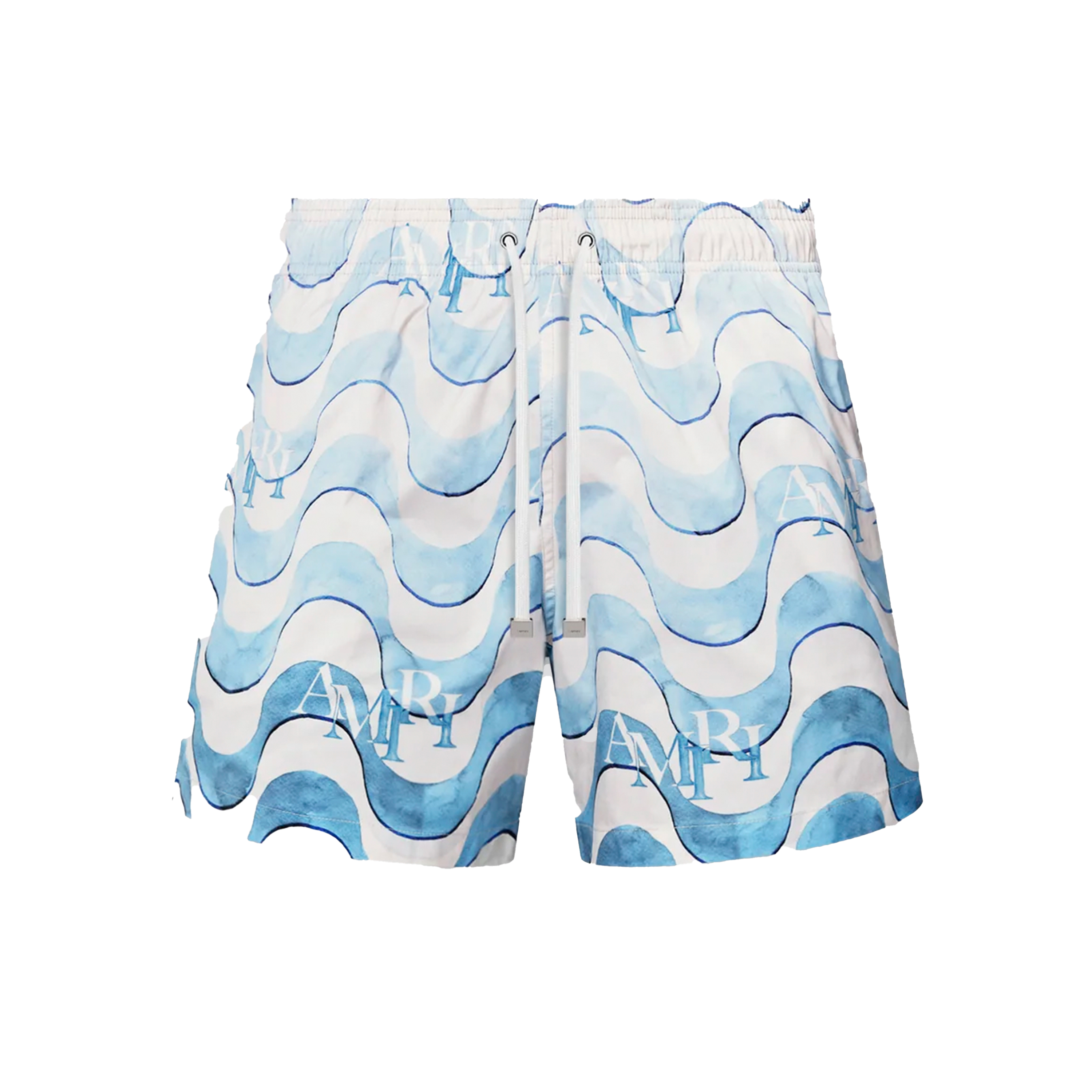 Pantaloneta Azul AMIRI Staggered Wave