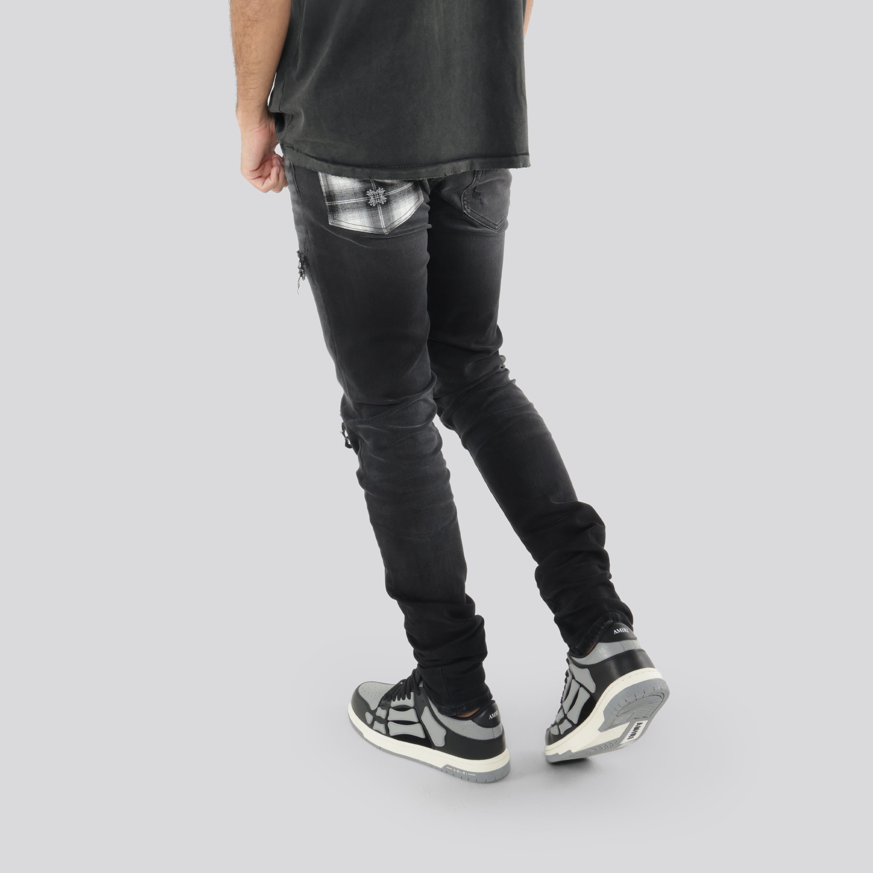 Jeans Negro AMIRI MA Quad Plaid Mx1