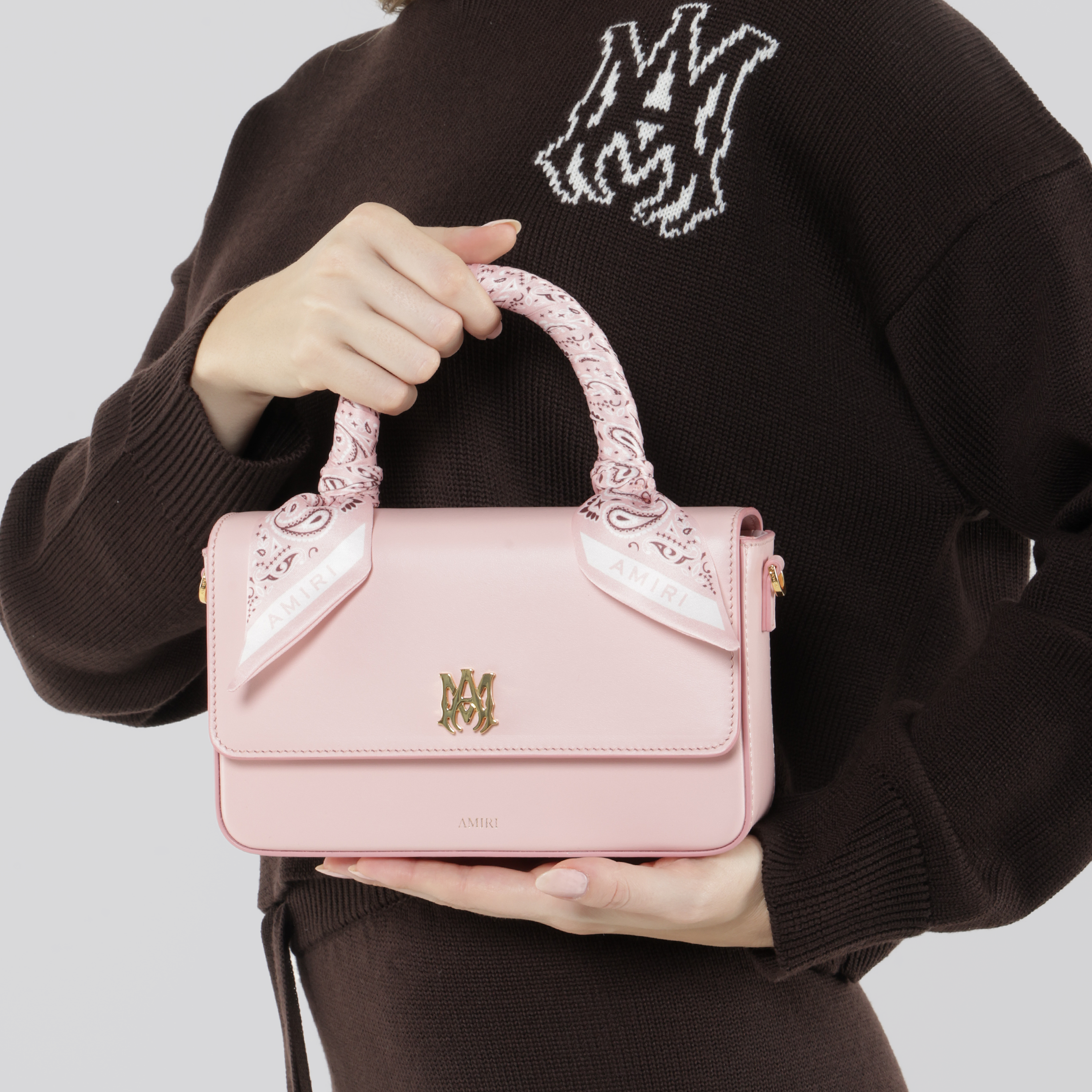 Cartera Rosada AMIRI Micro Long Ma