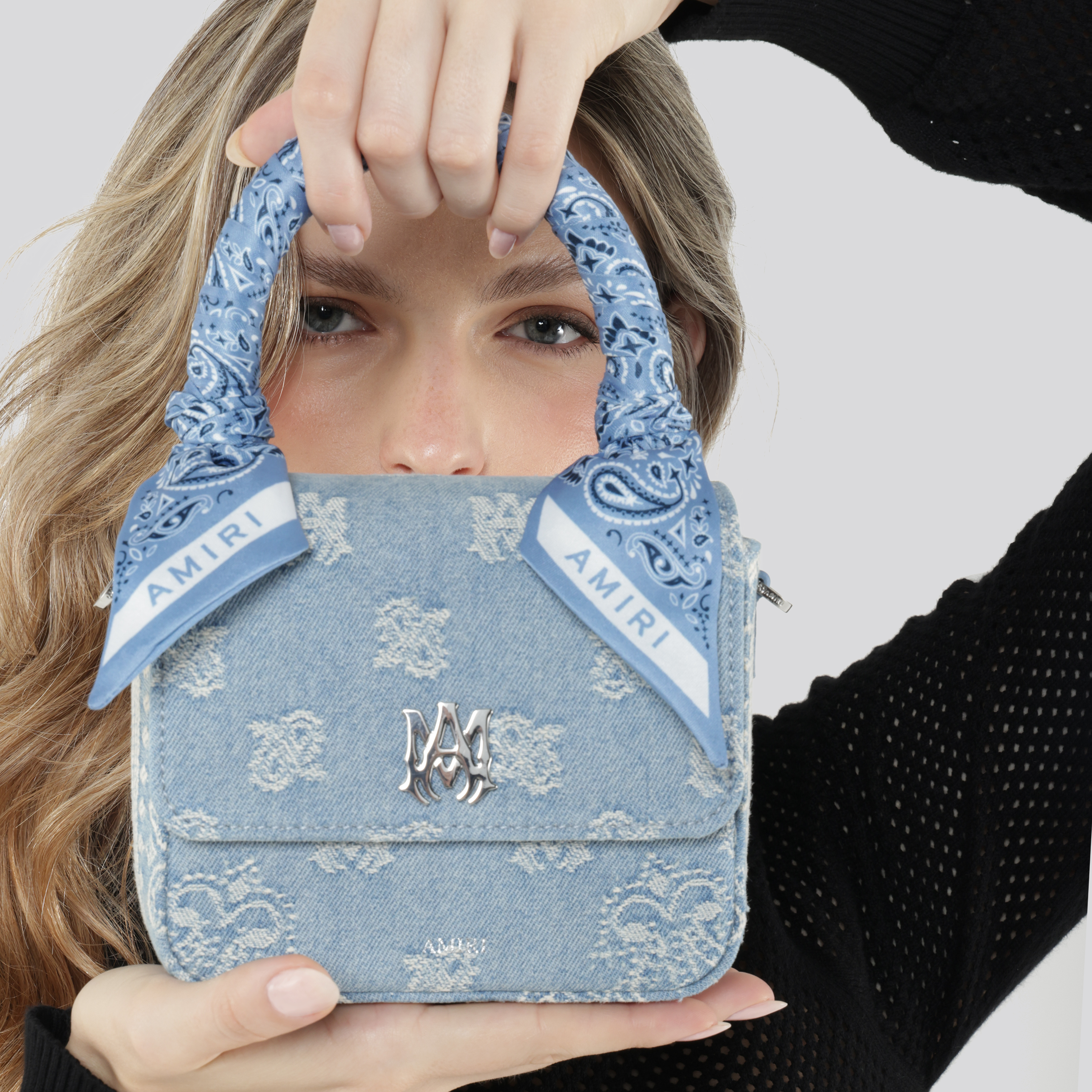 Cartera Azul AMIRI Bandana Micro Ma