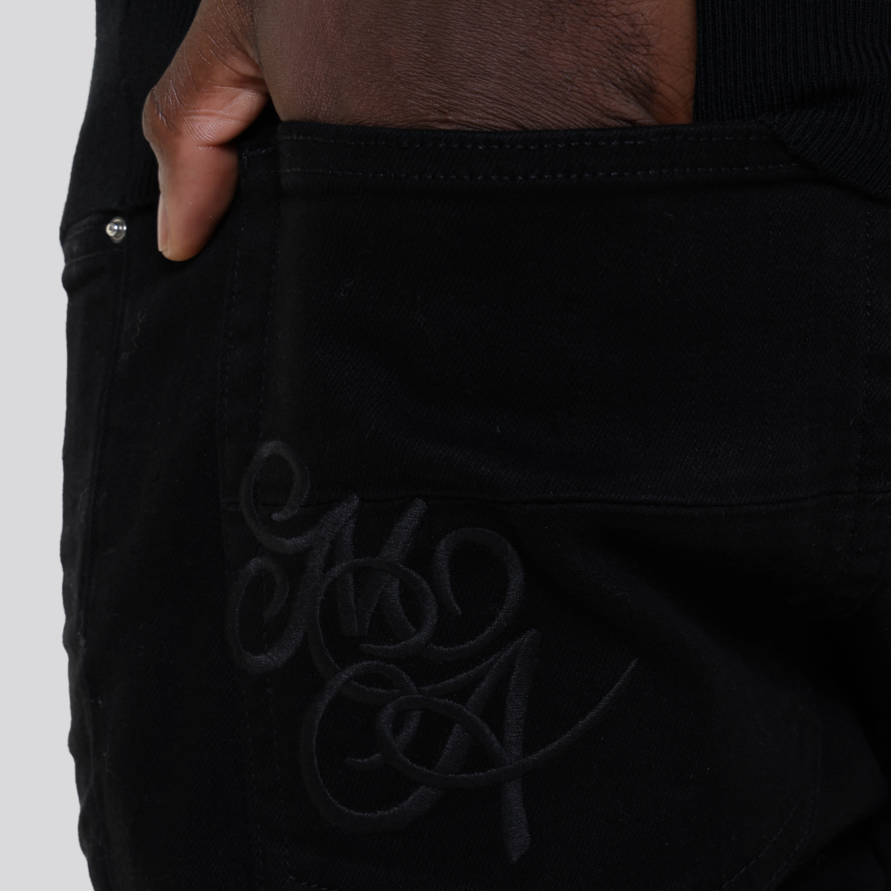 Jeans Negro AMIRI Script Logo Skinny
