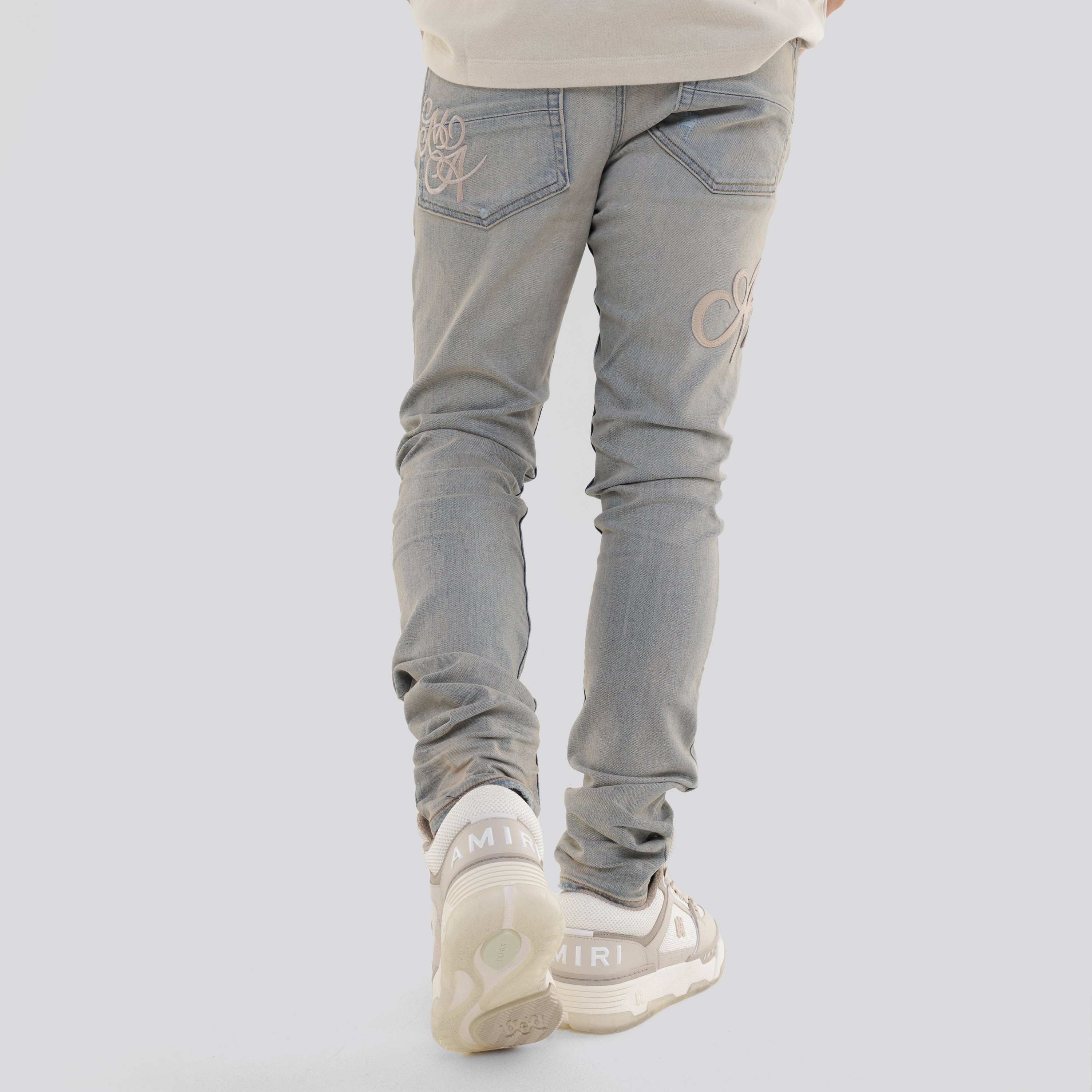 Jeans Denim AMIRI Script Logo Skinny