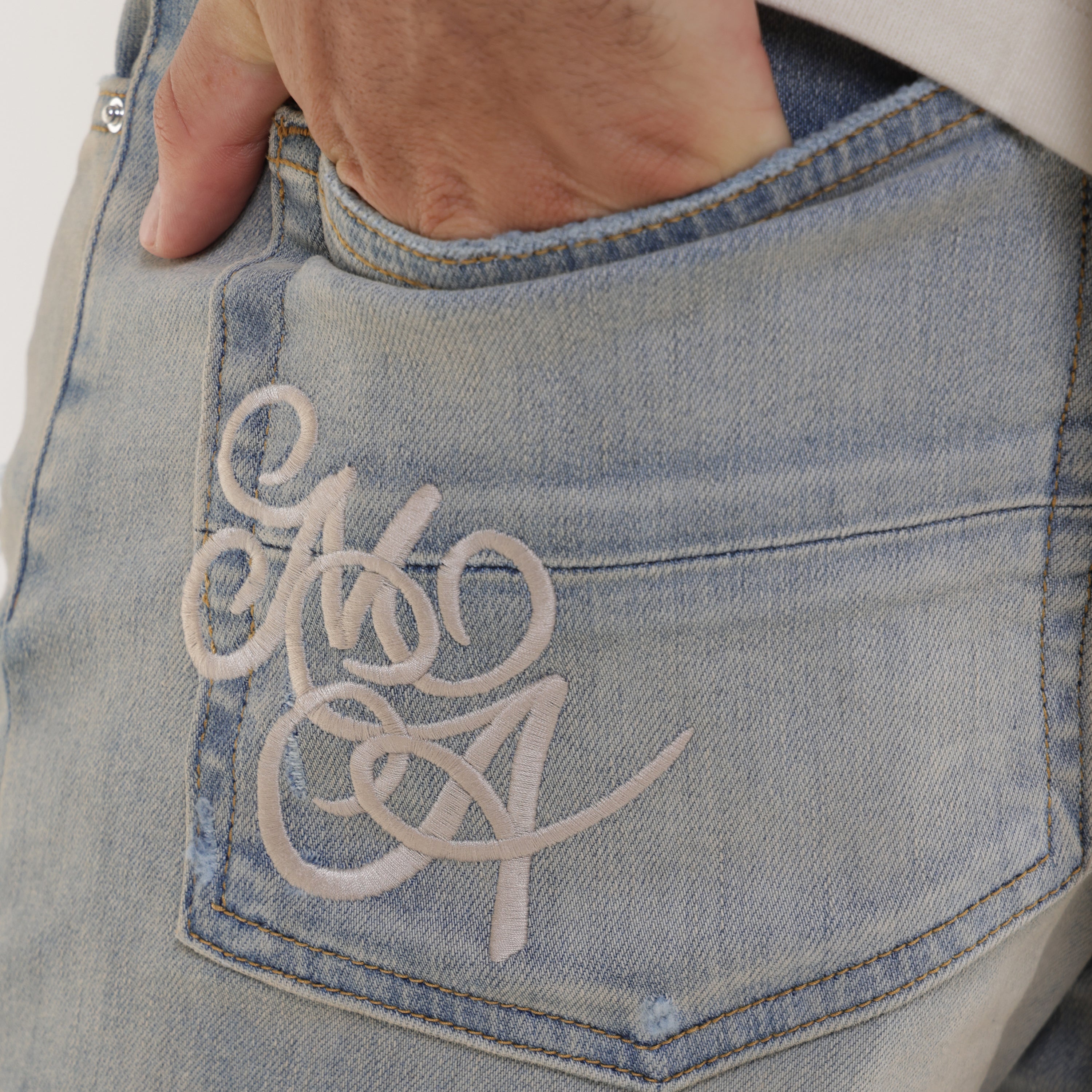 Jeans Denim AMIRI Script Logo Skinny