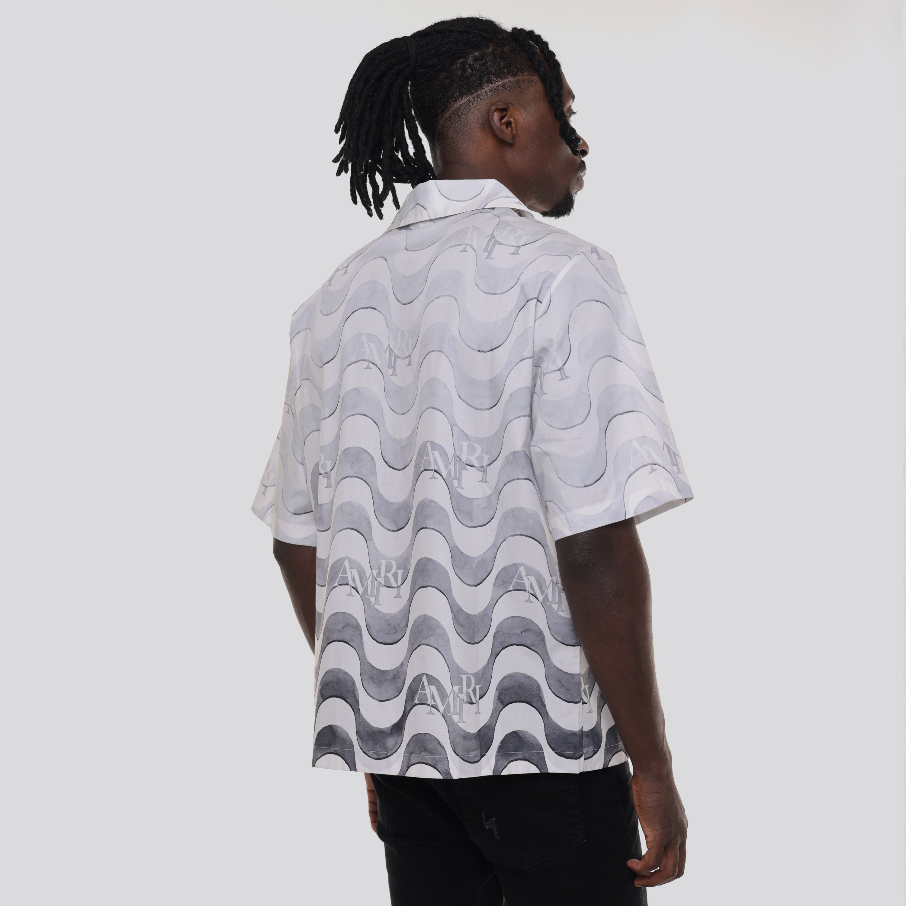 Camisa Gris AMIRI Staggered Wave