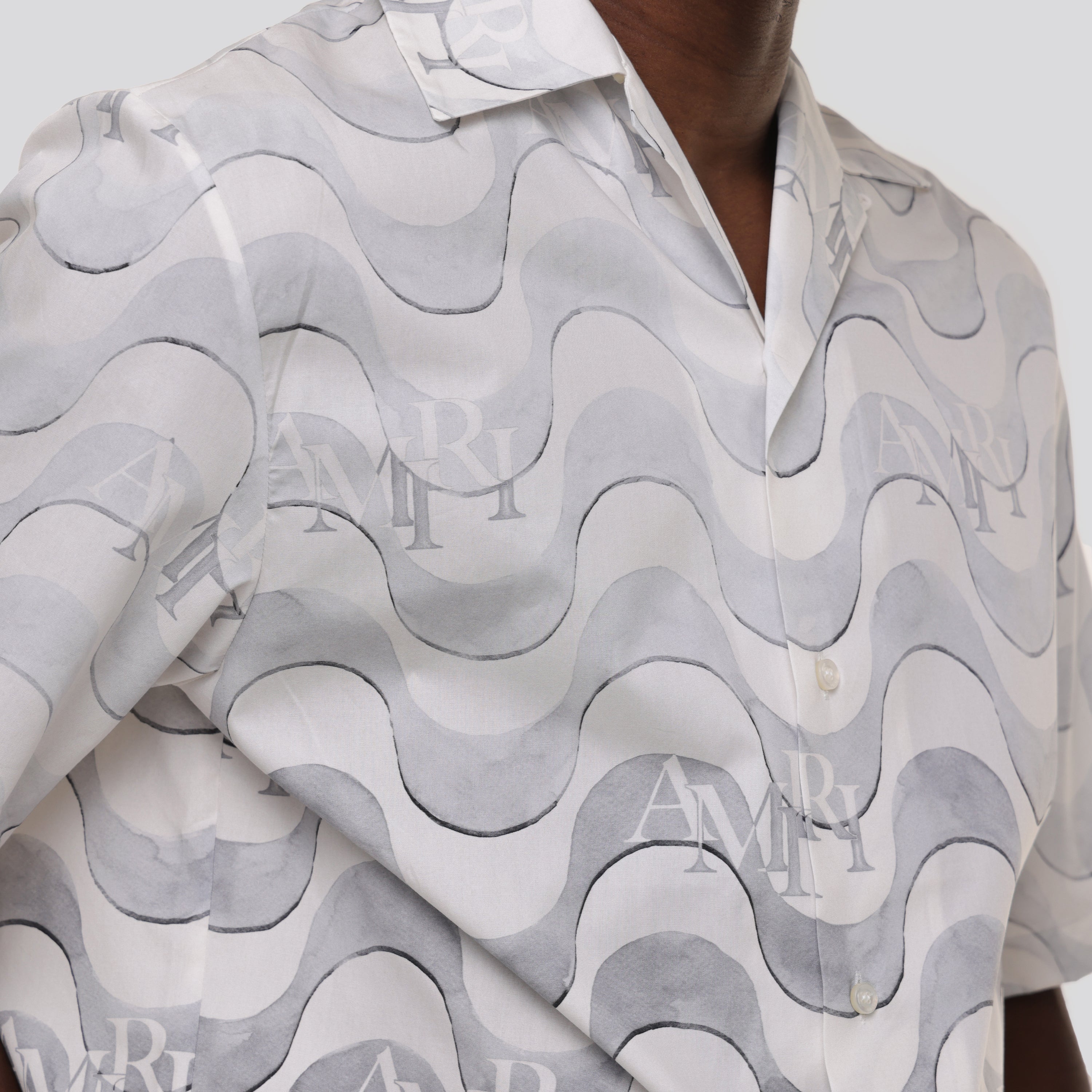 Camisa Gris AMIRI Staggered Wave