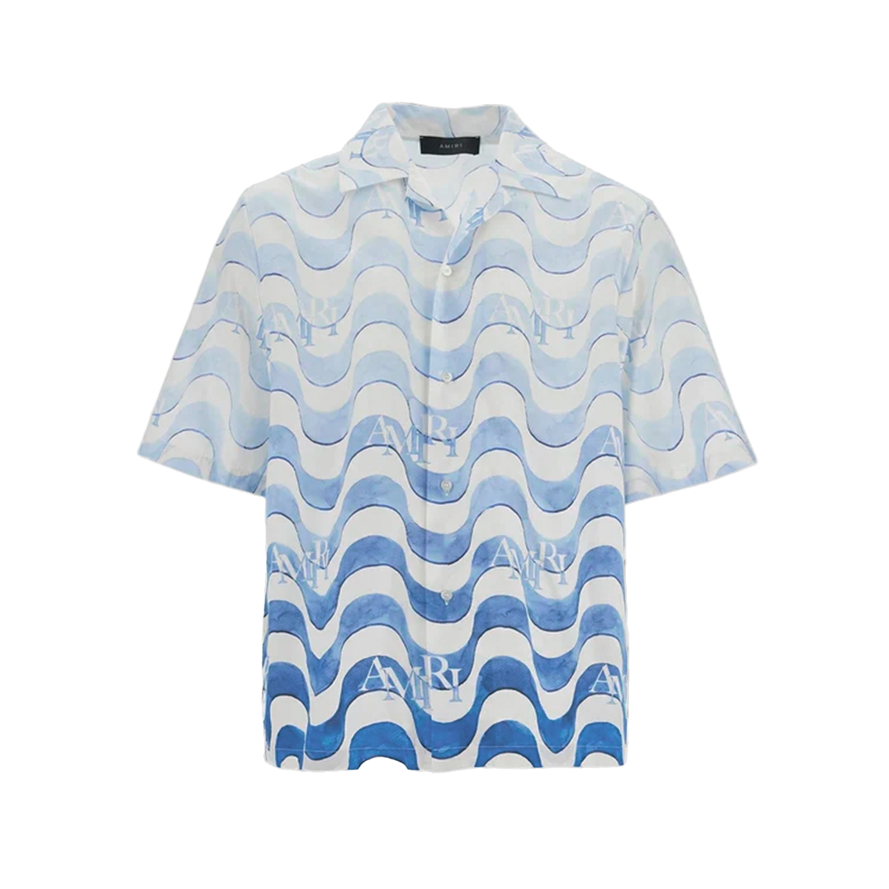 Camisa Azul AMIRI Staggered Wave