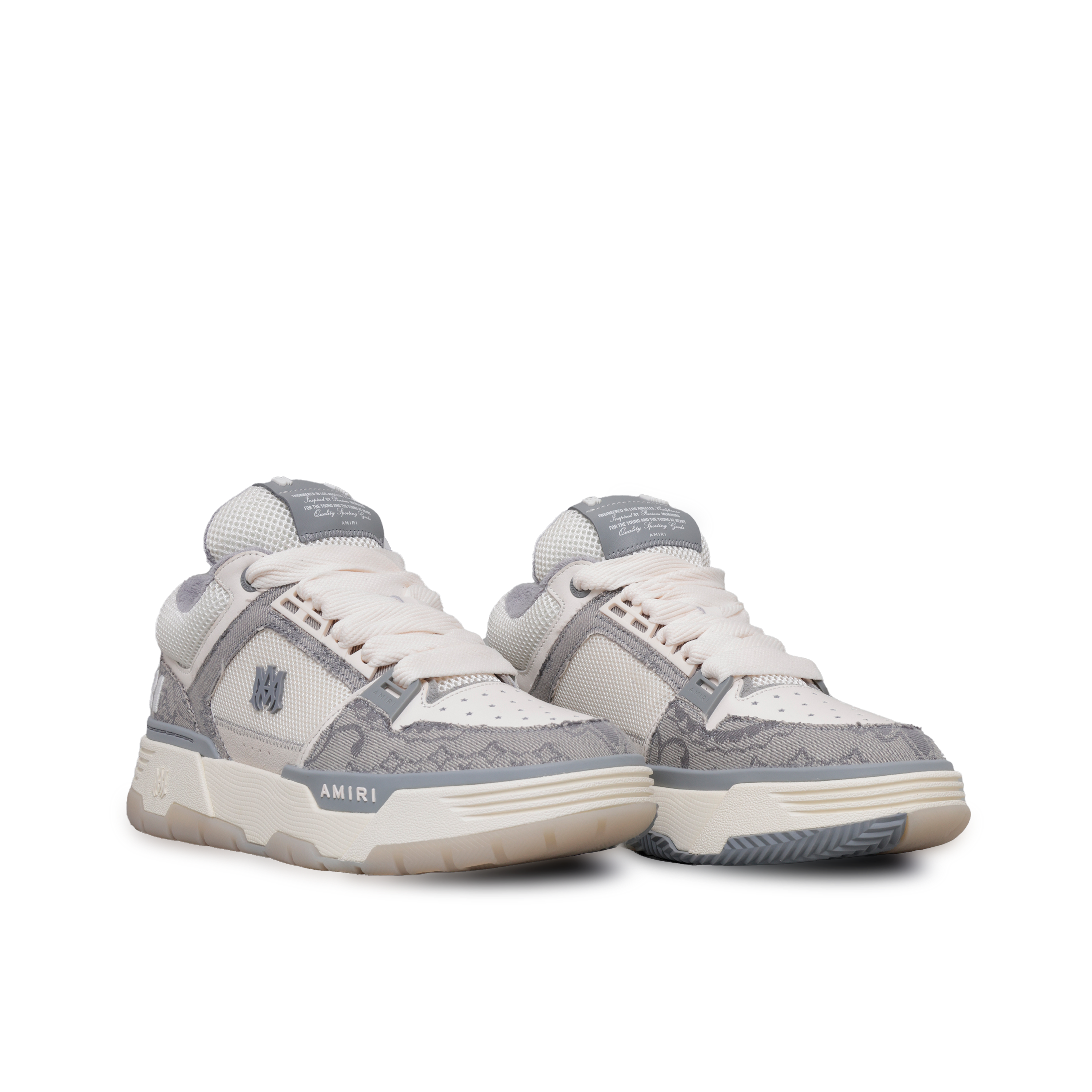 Sneakers Gris AMIRI Bandana Denim MA-1