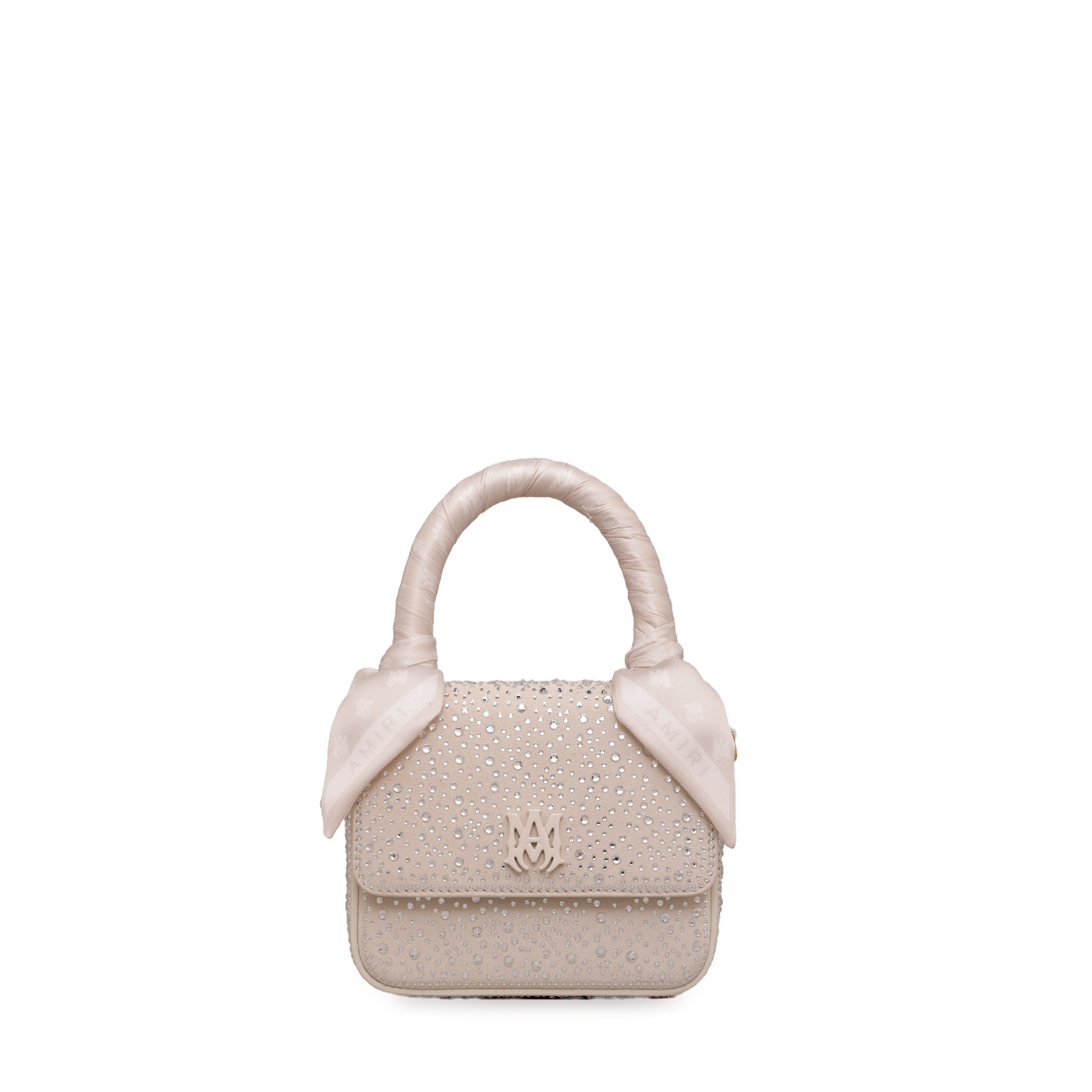 Cartera Beige AMIRI Crystal Micro Ma