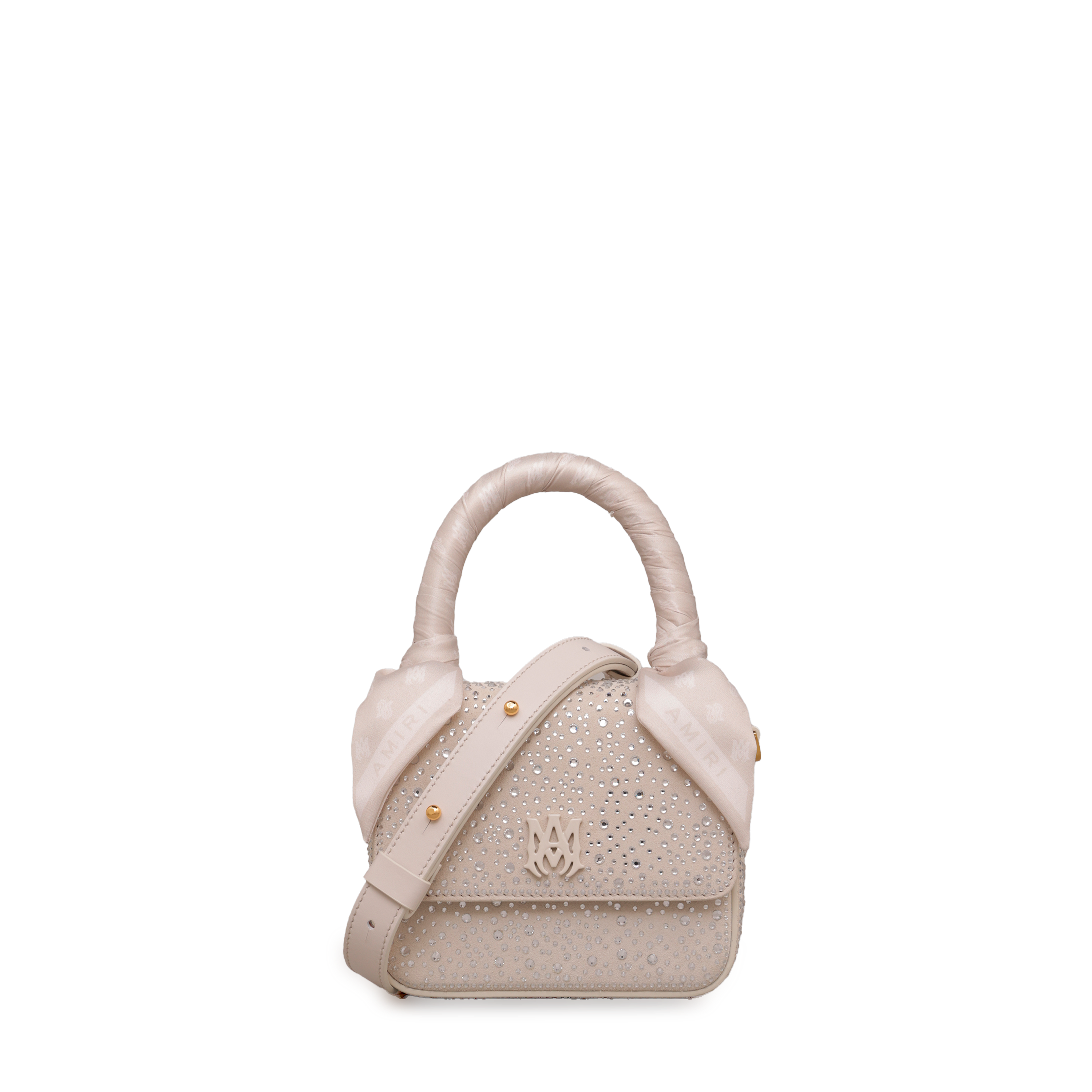 Cartera Beige AMIRI Crystal Micro Ma