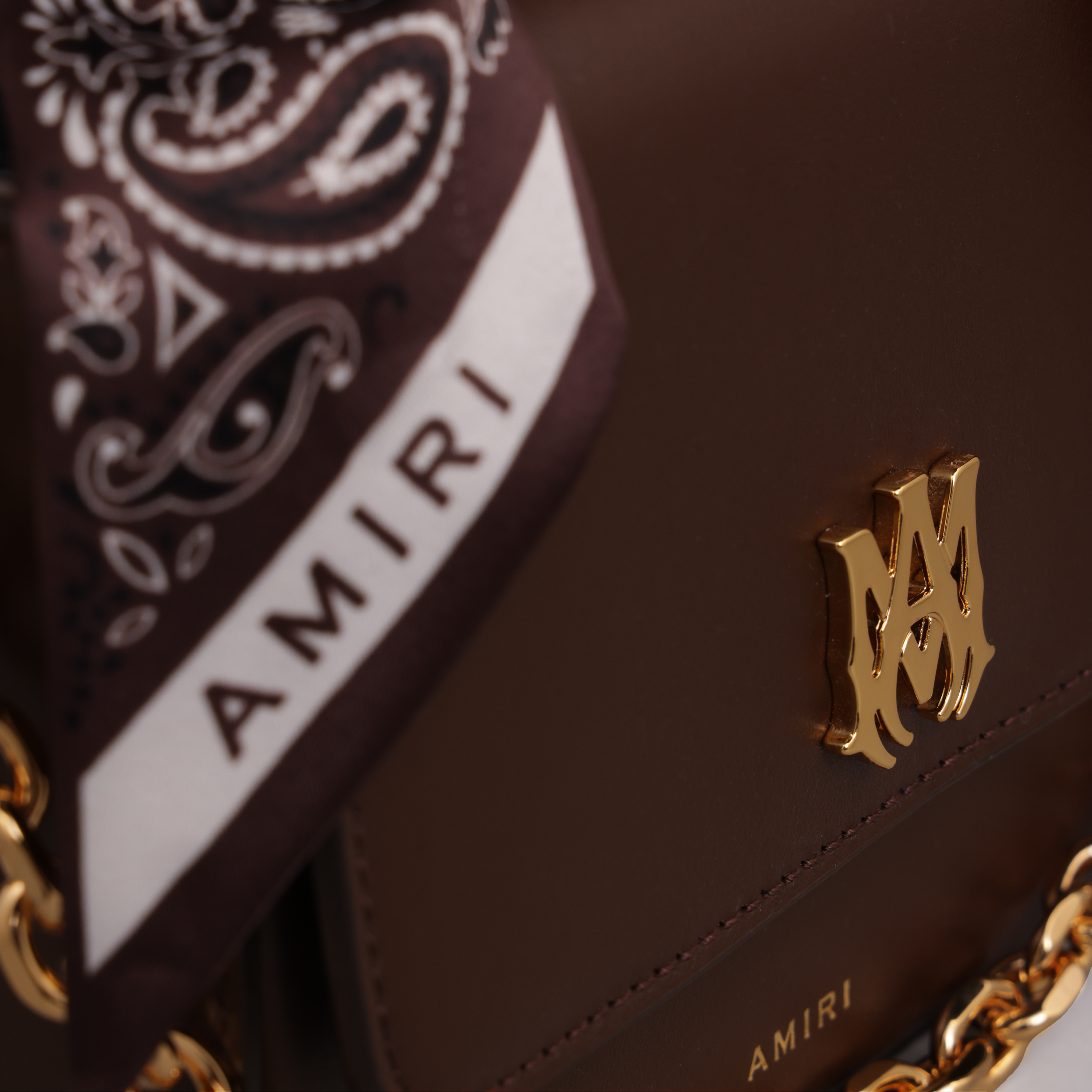 Cartera Café AMIRI Micro MA Chain Handle