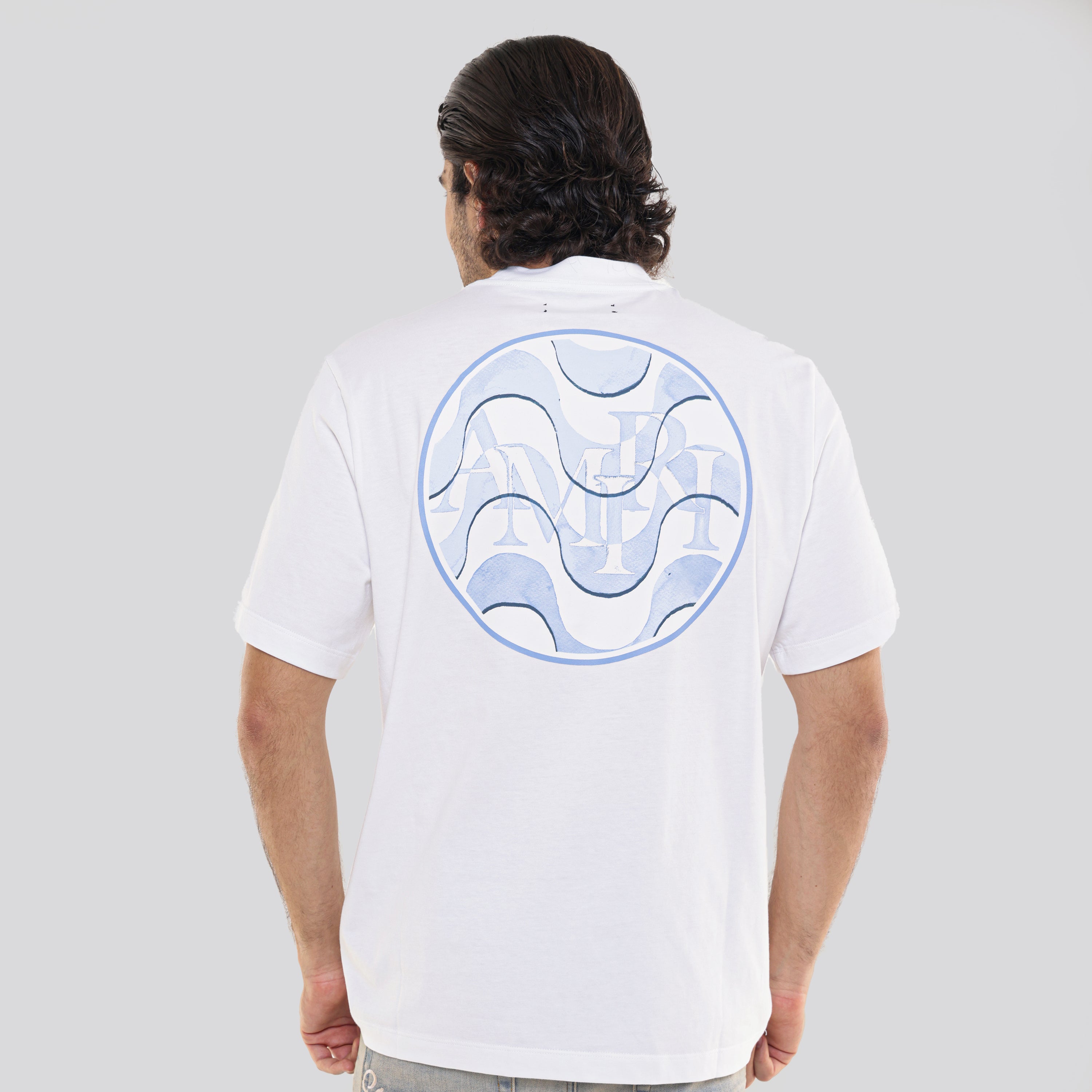Camiseta Blanca AMIRI Staggered Wave