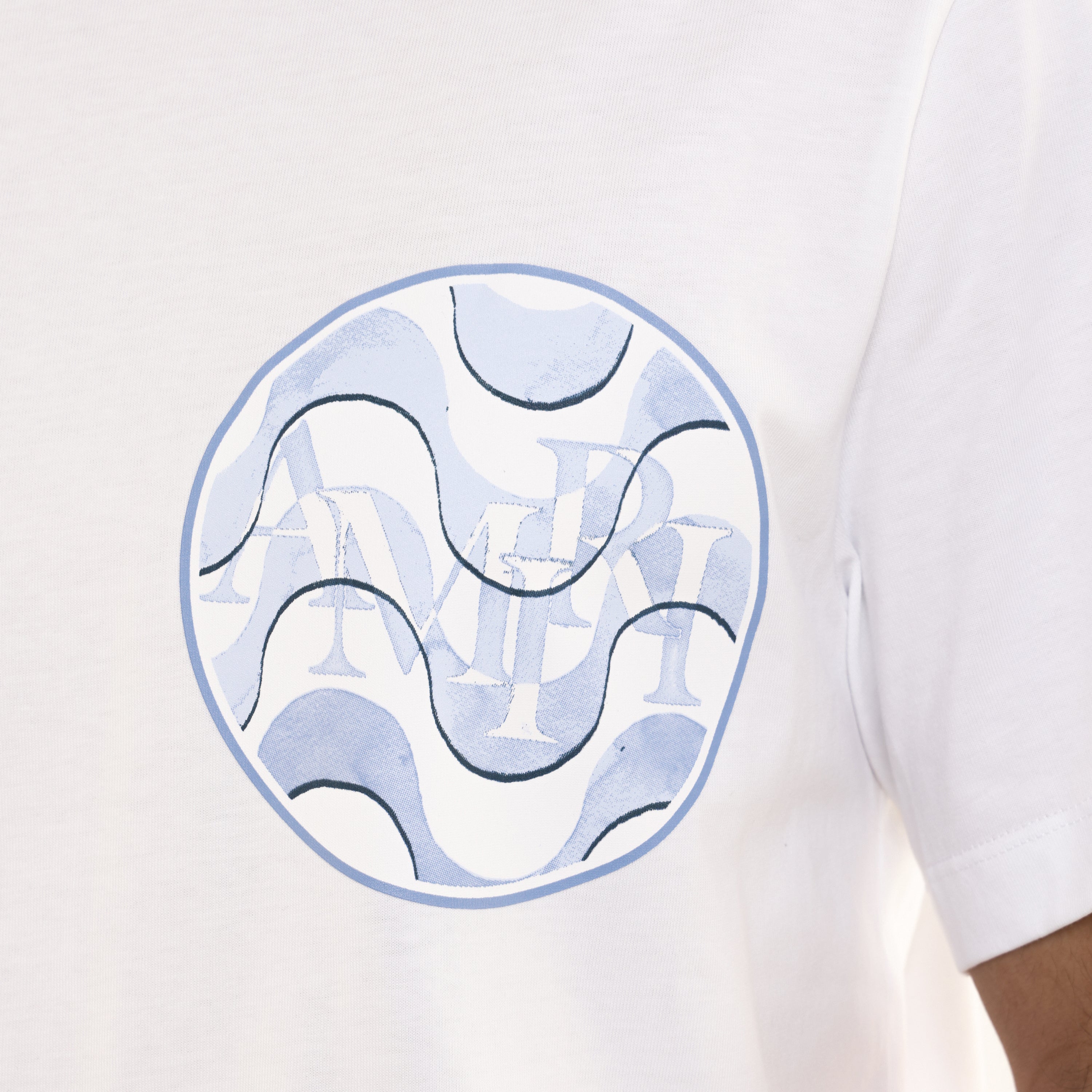 Camiseta Blanca AMIRI Staggered Wave