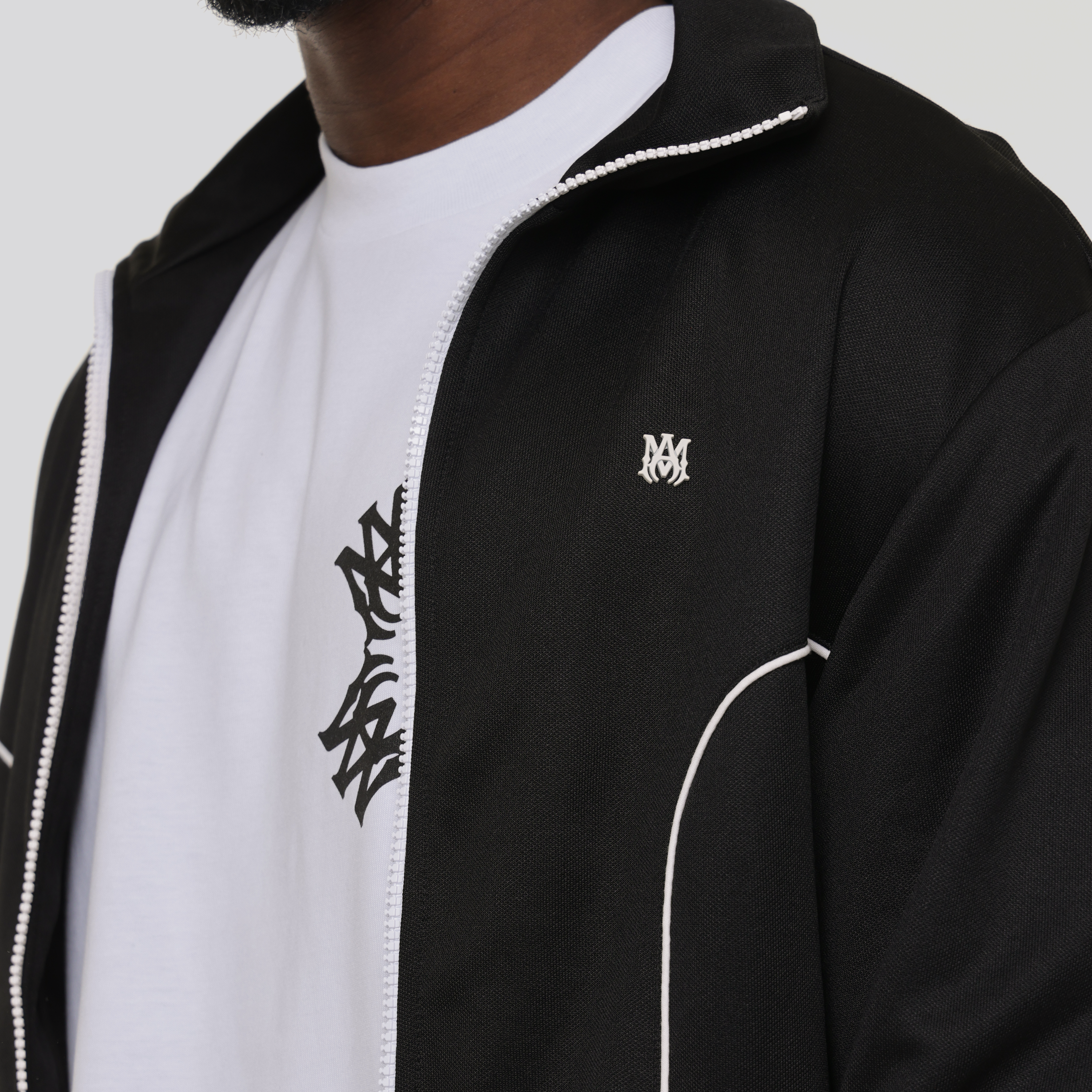 Chaqueta Negra AMIRI MA Logo