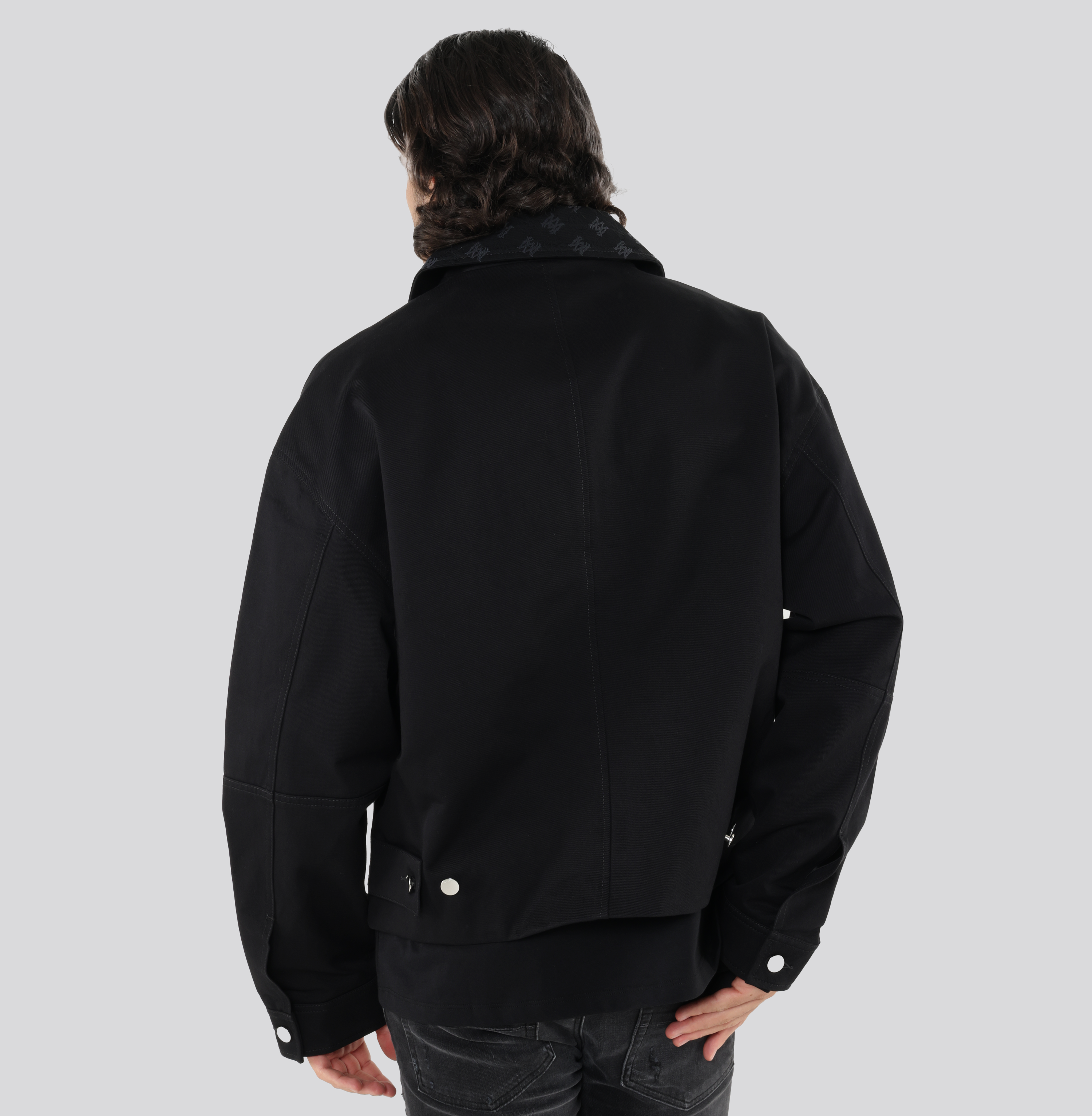 Chaqueta Negra AMIRI MA Quad Jacquard Work Jacket