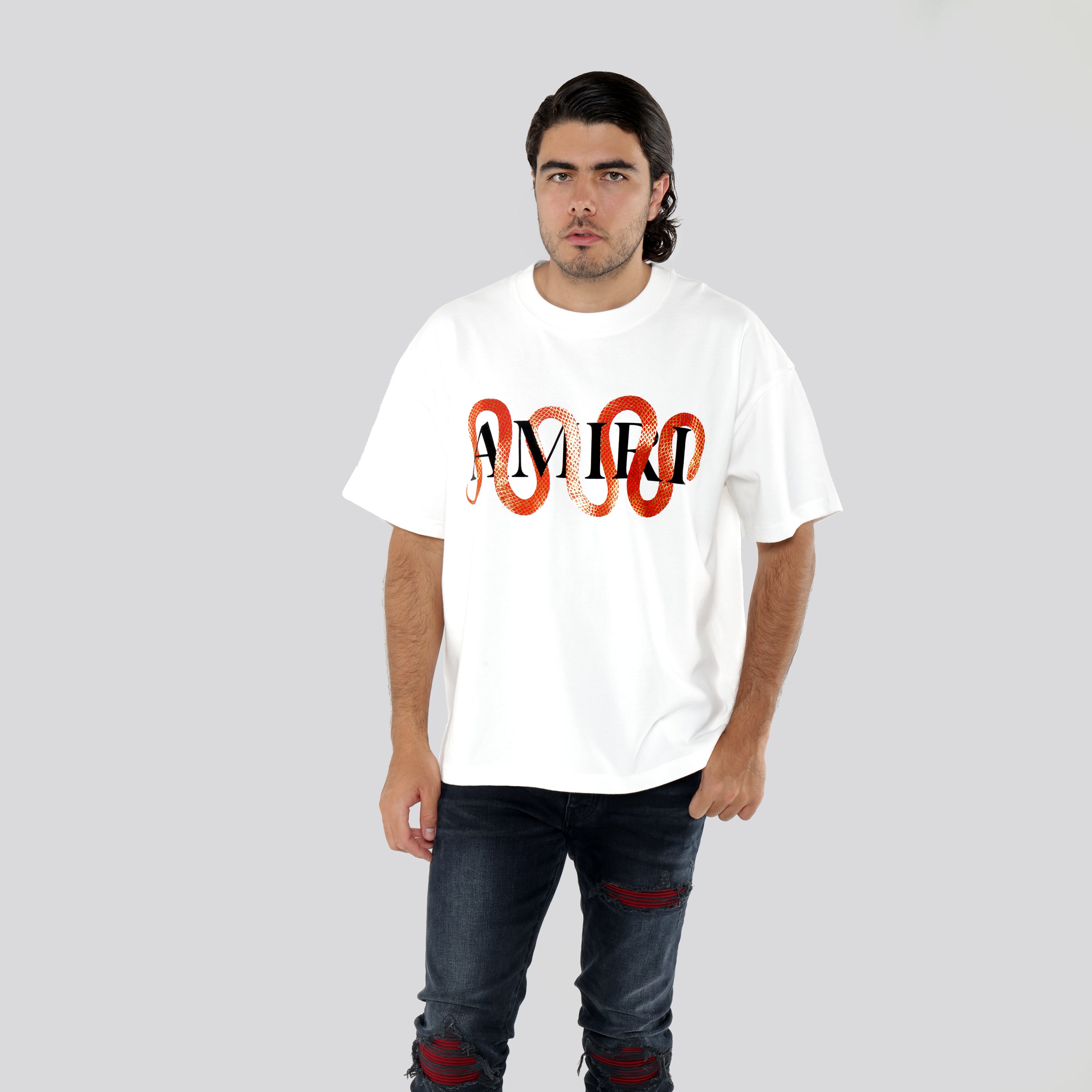 Camiseta Blanca AMIRI Snake